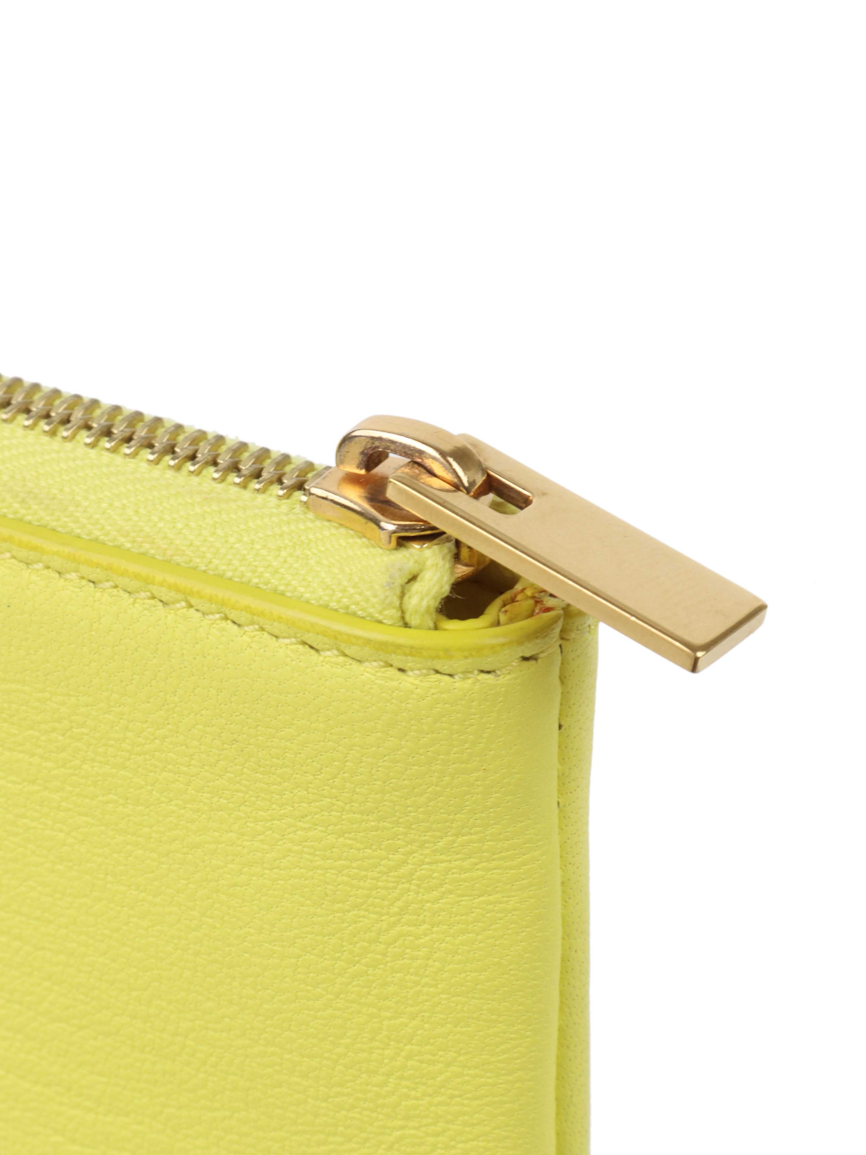 Celine Pouch Yellow 
Grey.