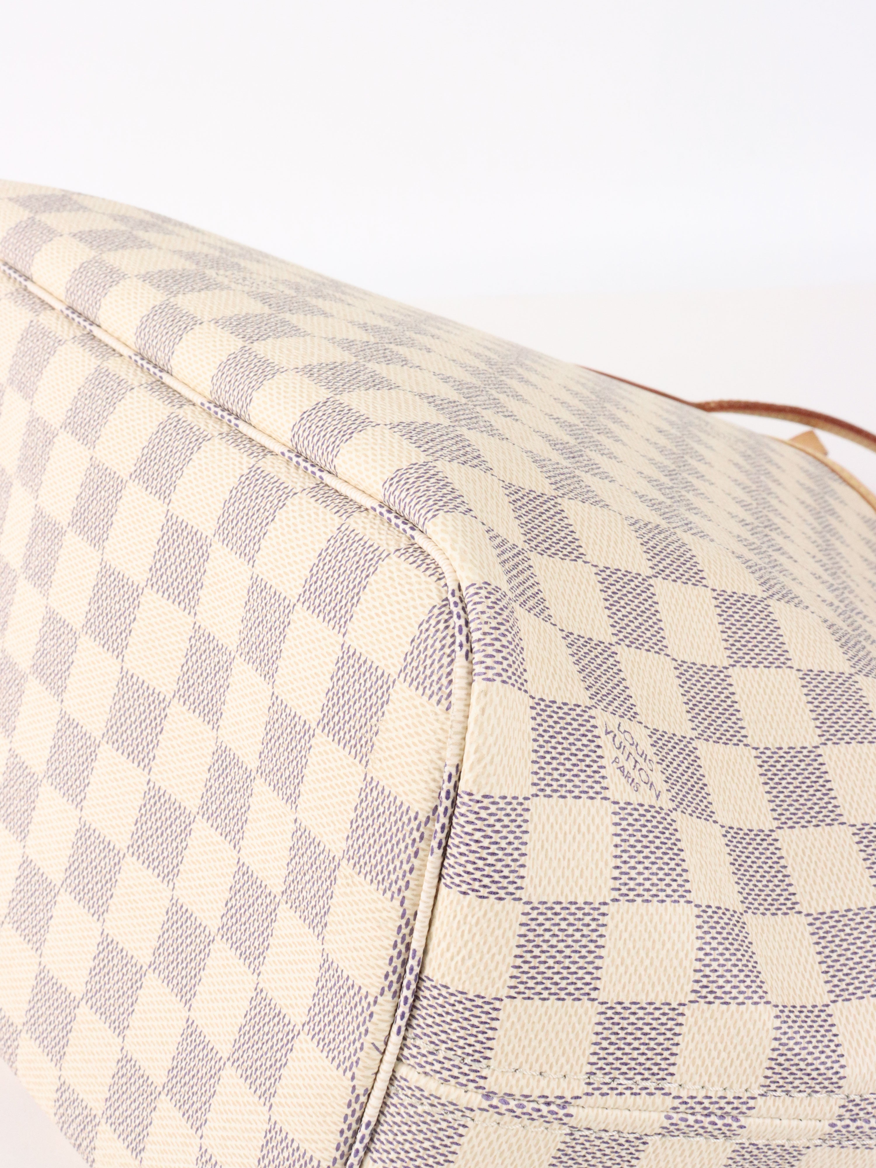 Louis Vuitton Damier Azur Neverfull MM Bag