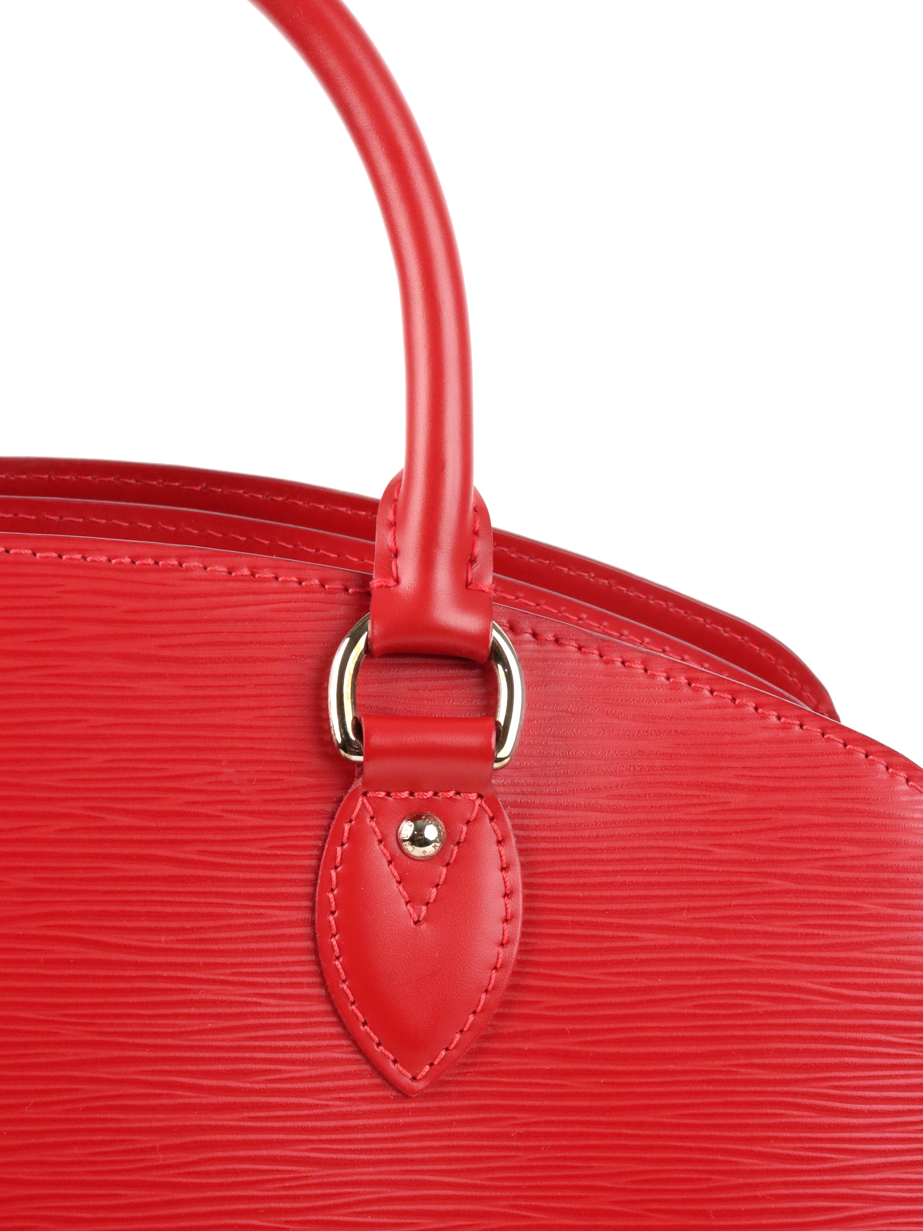 Louis Vuitton Red Epi Leather Pont Neuf PM Handbag