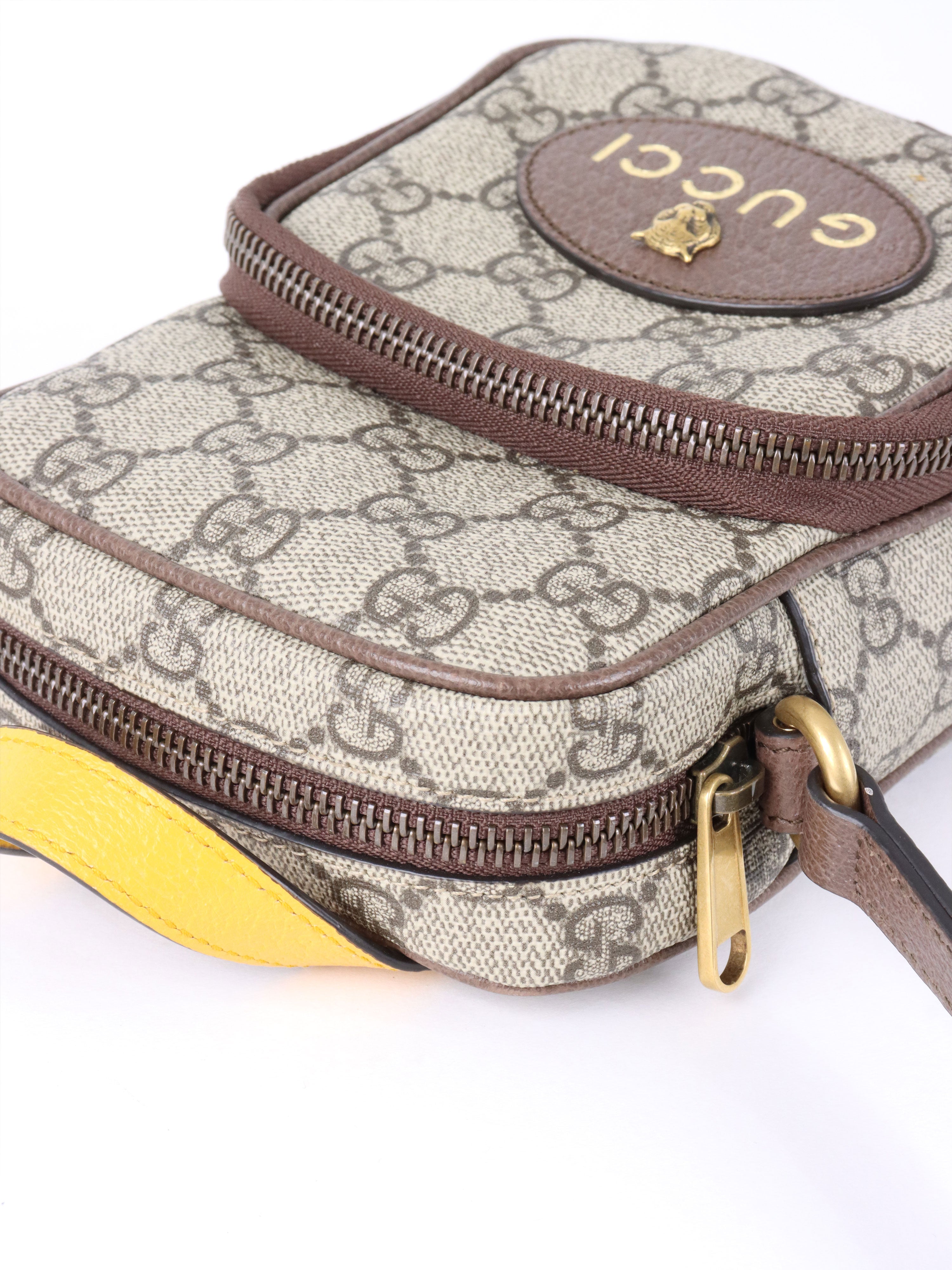 Gucci Mini Neo GG Supreme Canvas Vintage Crossbody Bag.