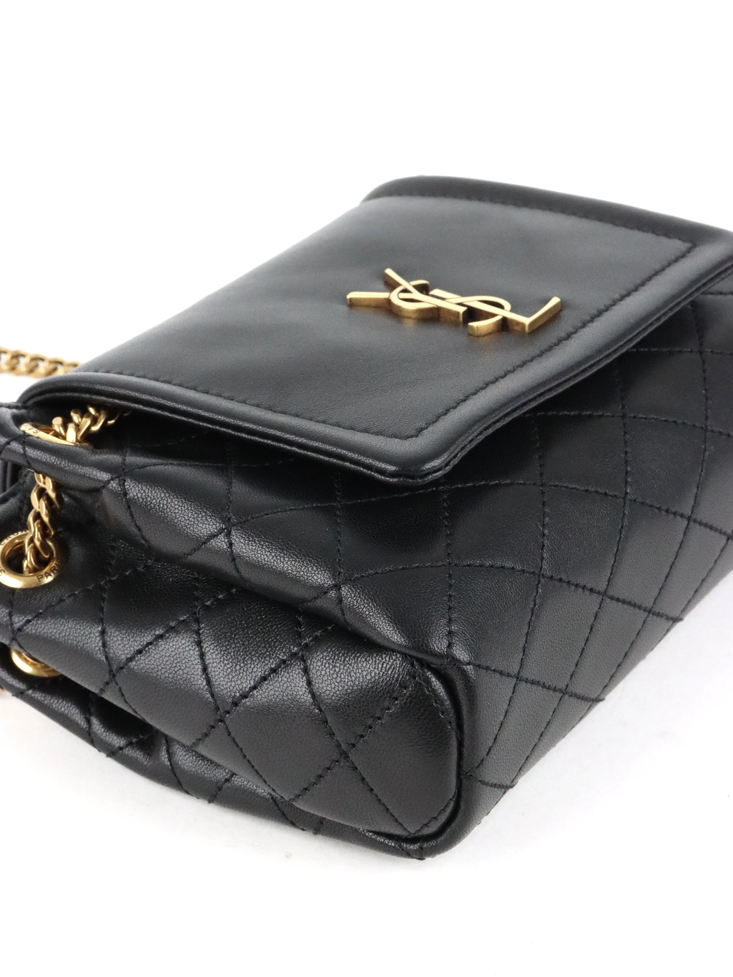 Saint Laurent Black Mini Nolita Shoulder Bag