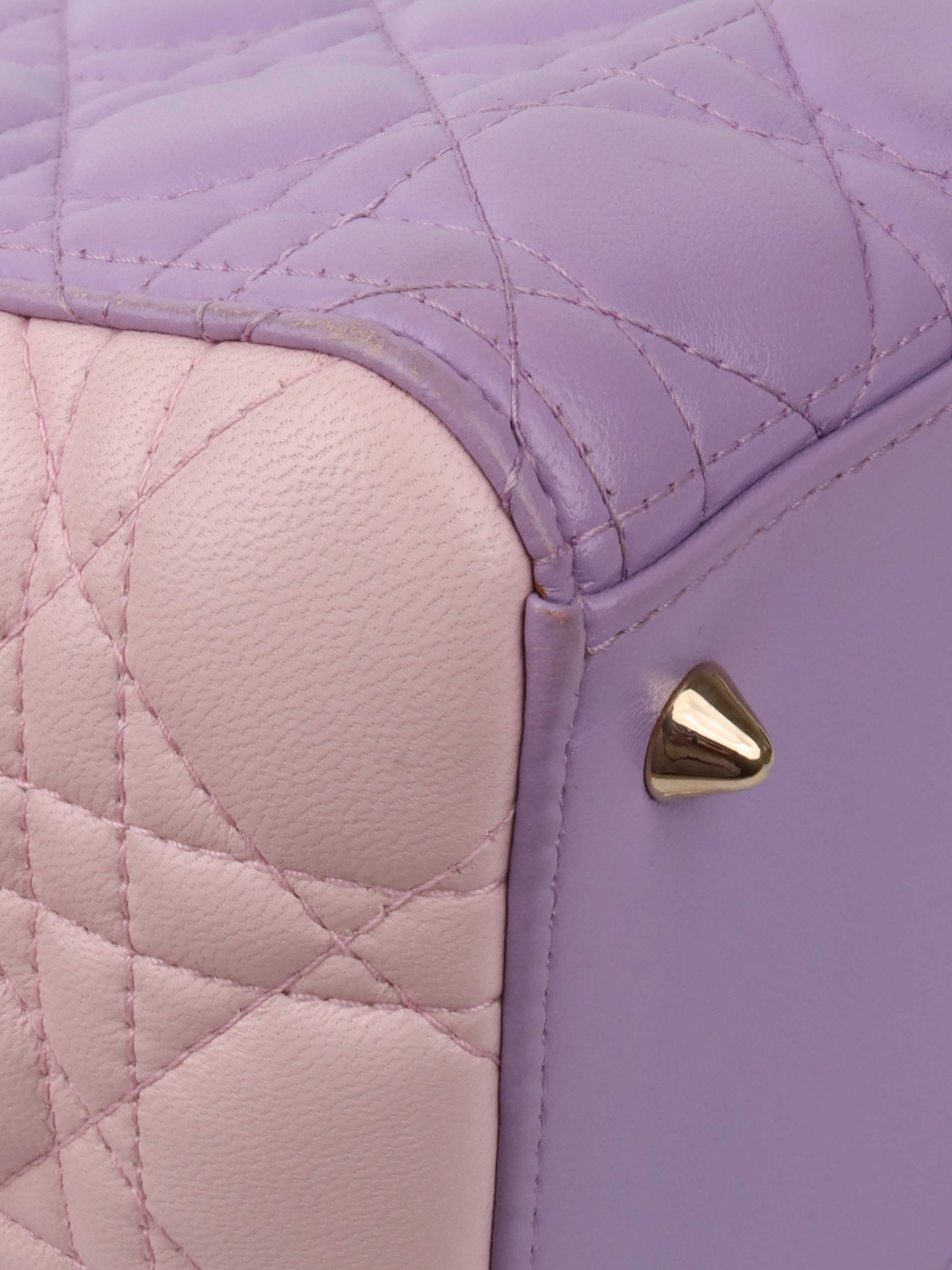 Dior Purple Lambskin Limited Edition Lady Dior.