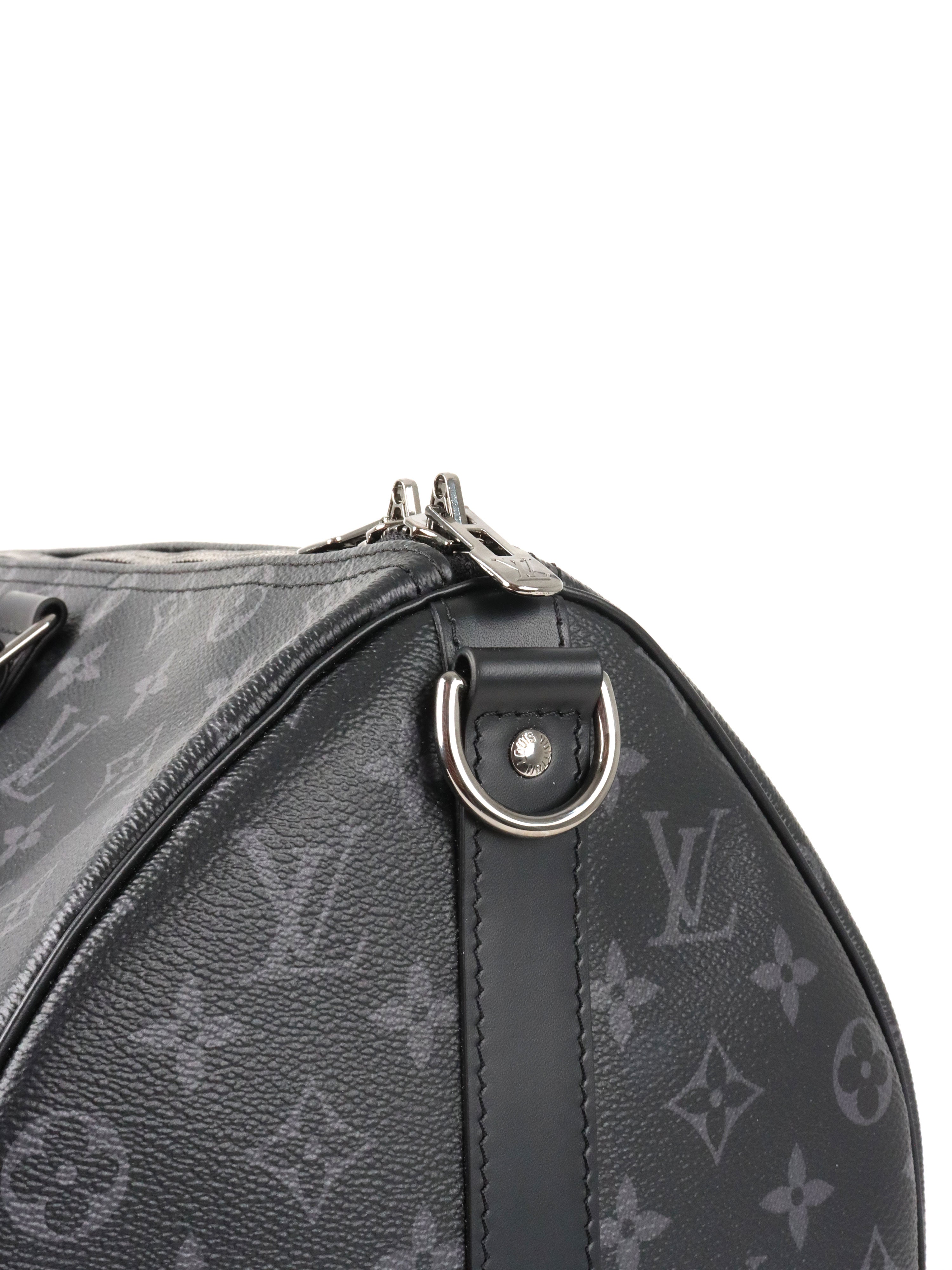 Louis Vuitton Black Keepall Bandouliere 45