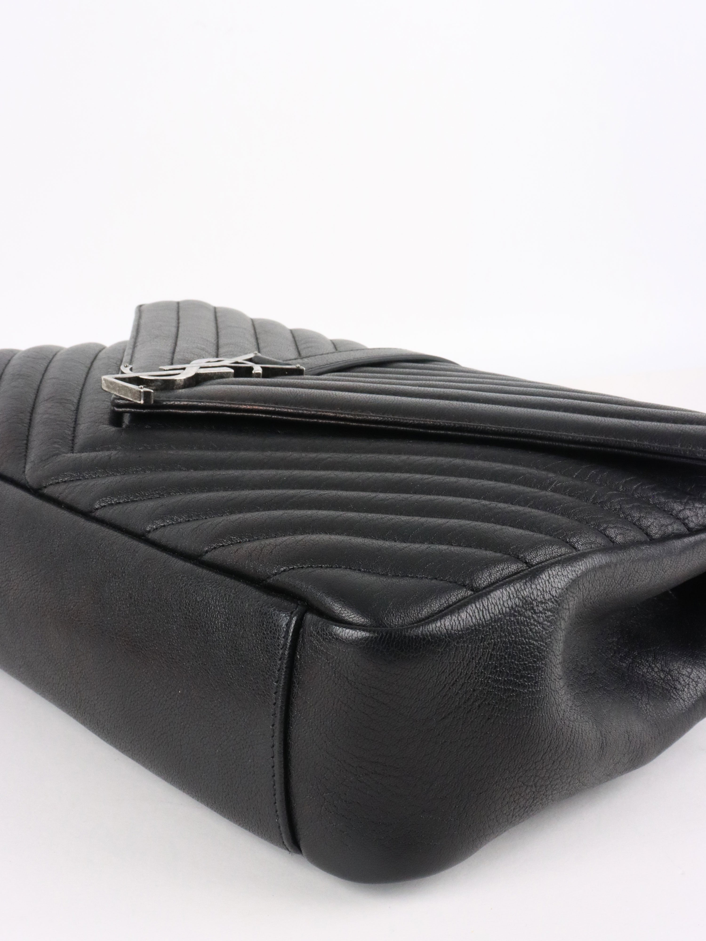 Saint Laurent Large Black College Bag
