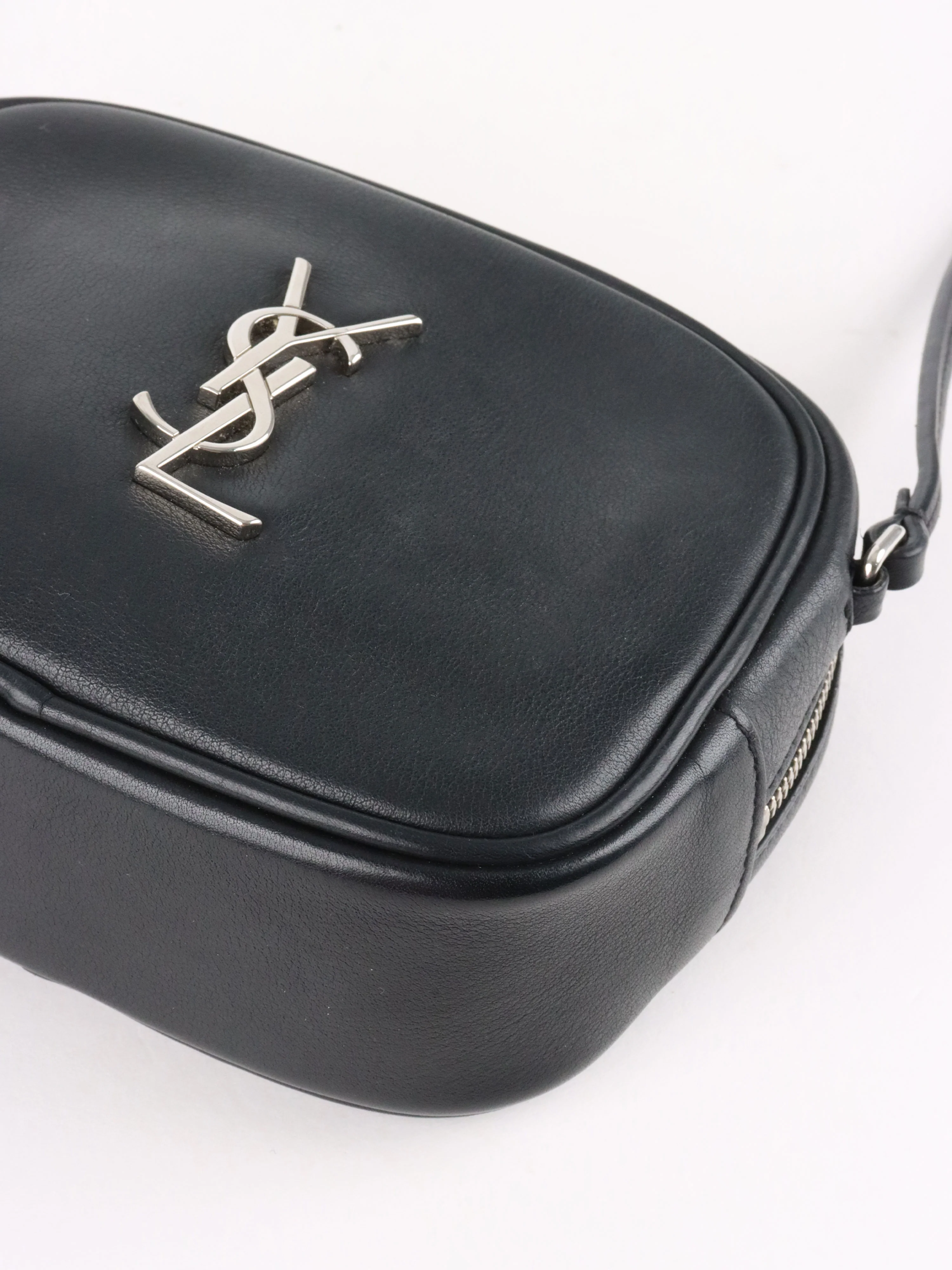 Saint Laurent Black Mini Blogger Tassel Crossbody Bag