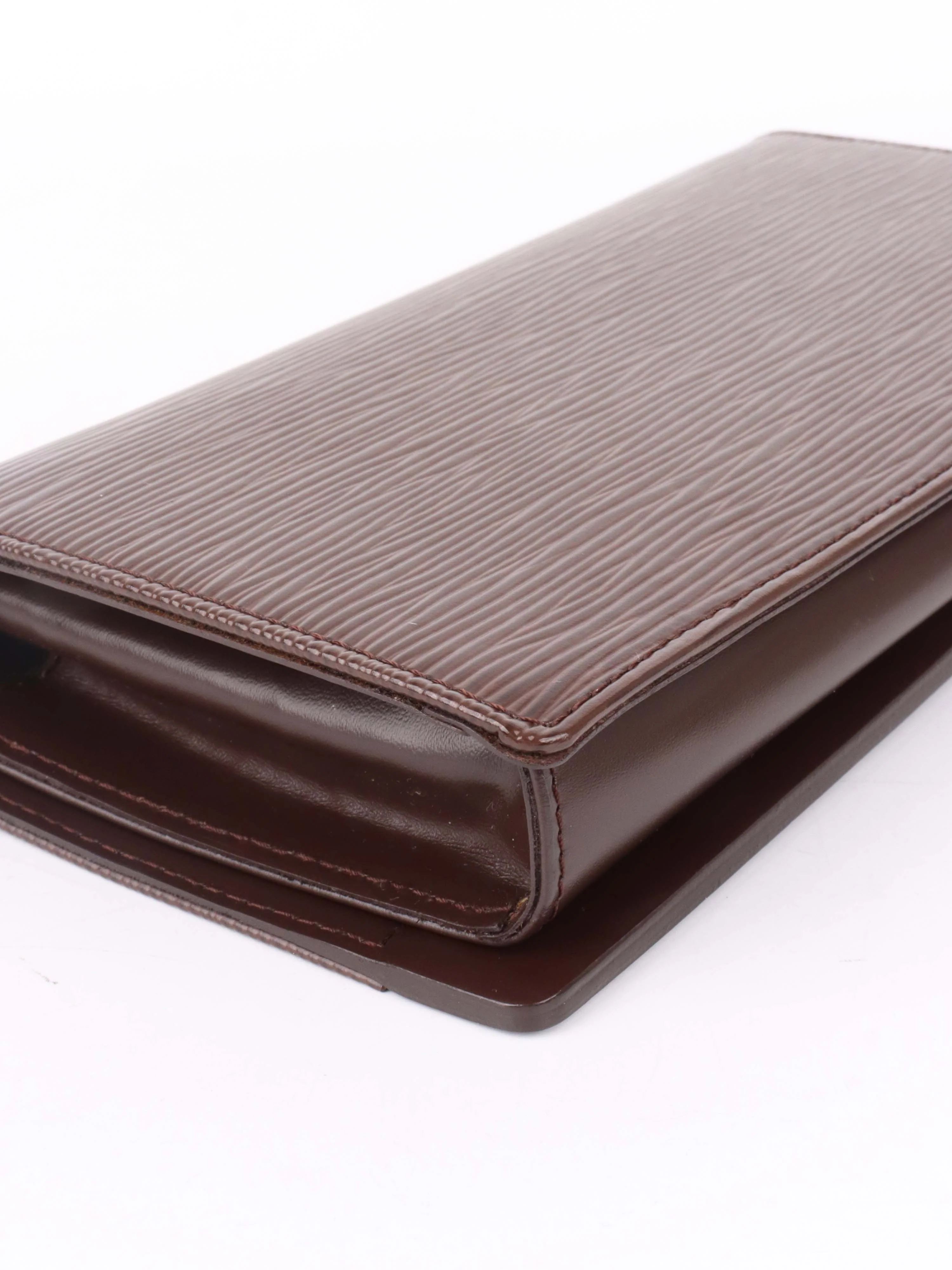 Louis Vuitton Brown Epi Leather Honfleur Clutch.