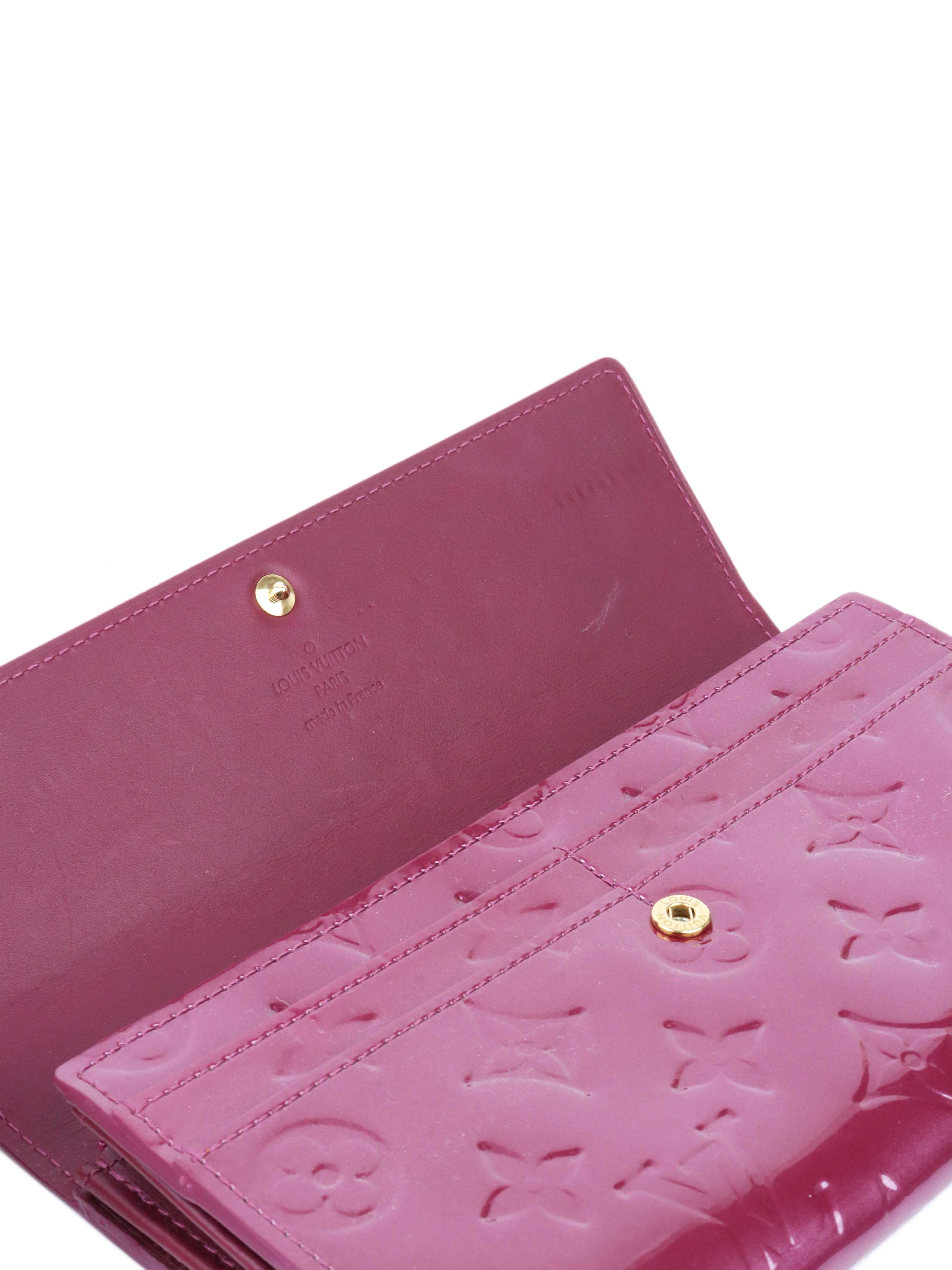 Louis Vuitton Patent Purple Wallet.