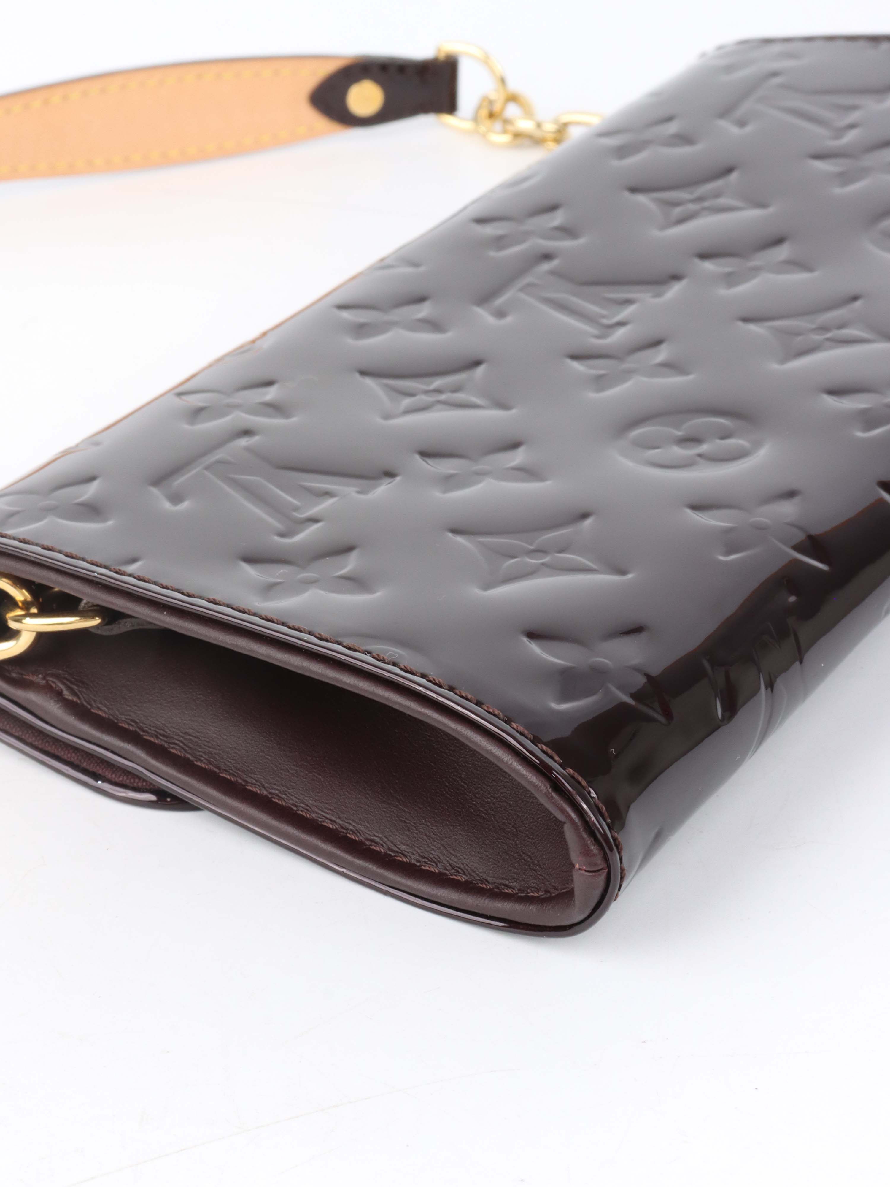 Louis Vuitton Amarante  Monogram Vernis Sunset Boulevard Shoulder Bag.