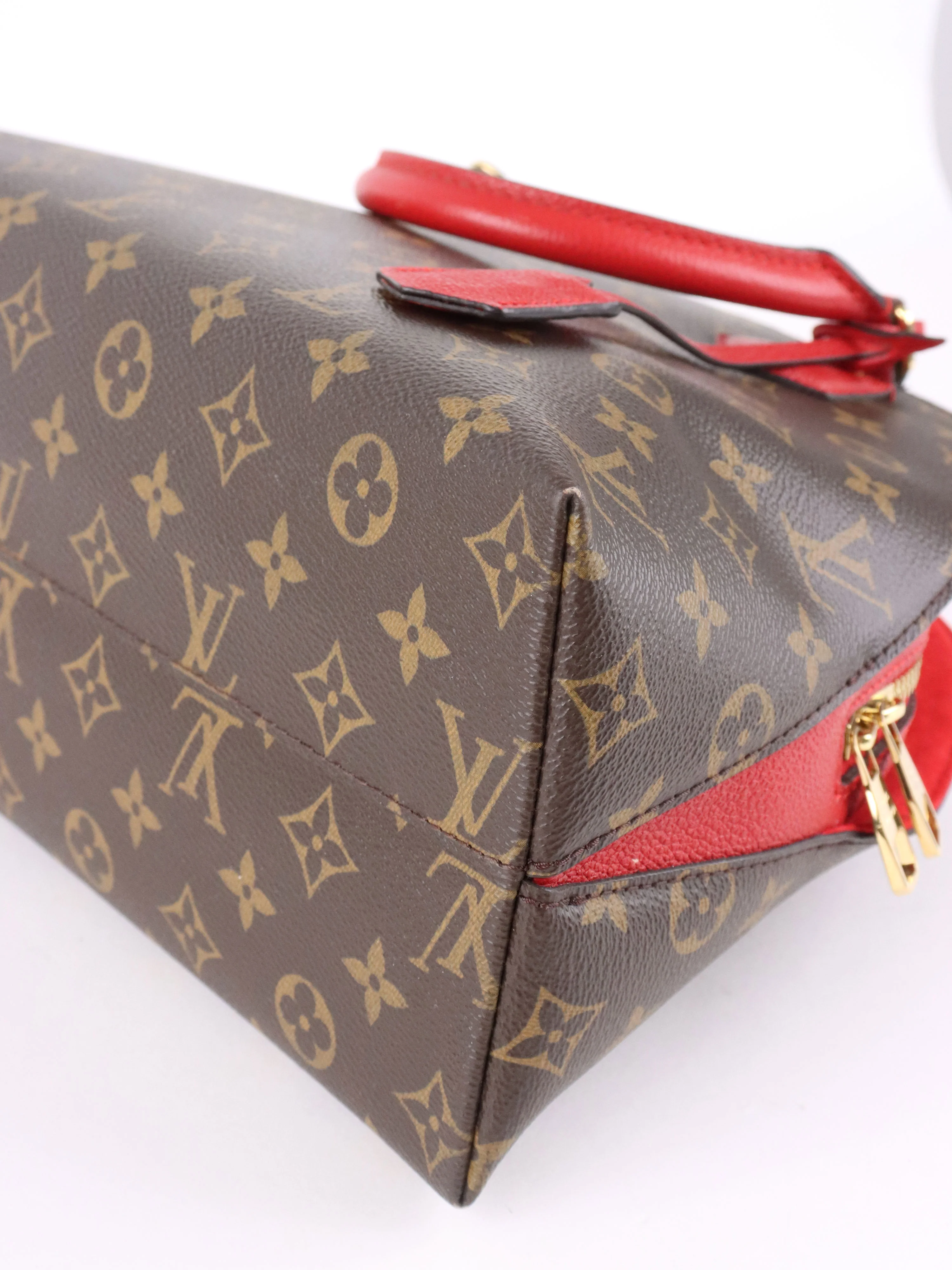 Louis Vuitton Red Monogram Cerise Alma BNB Bag
