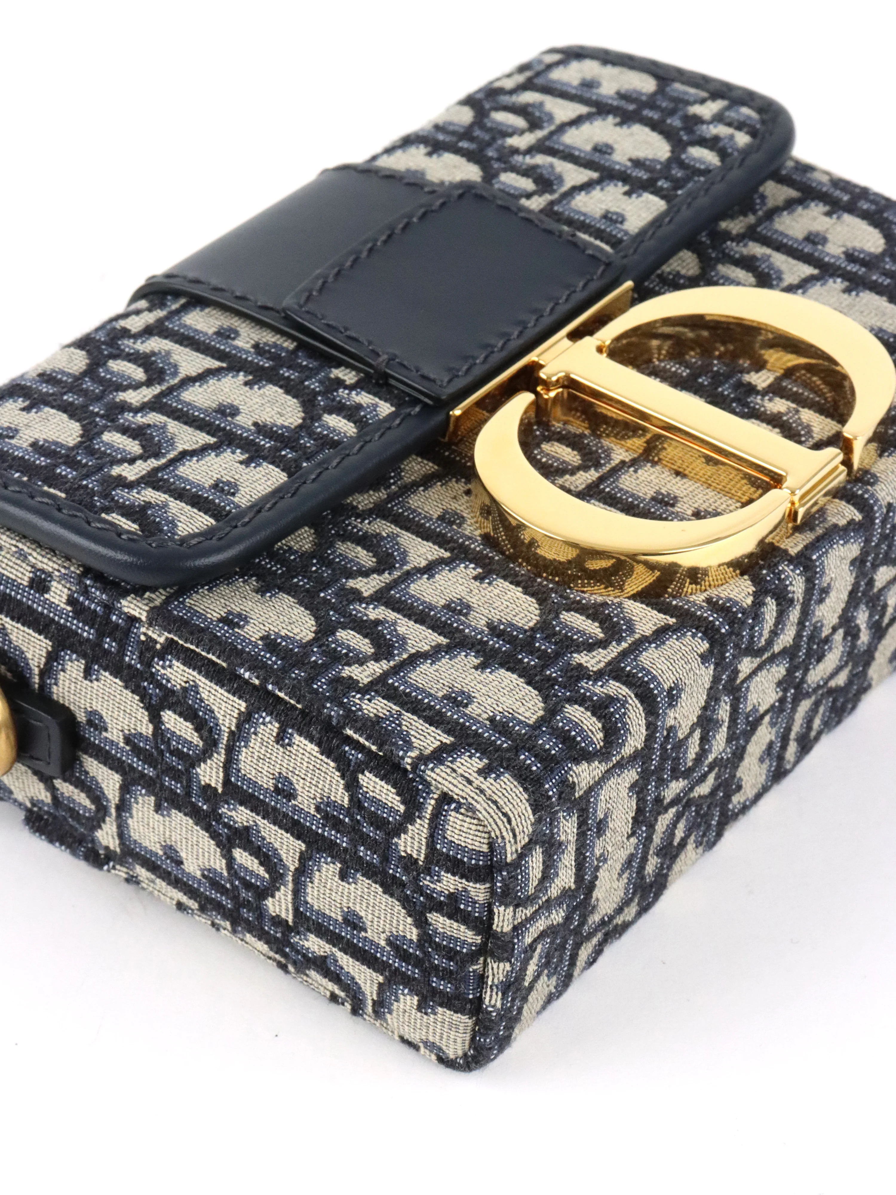 Dior Box 30 Montaigne Navy Oblique  Bag