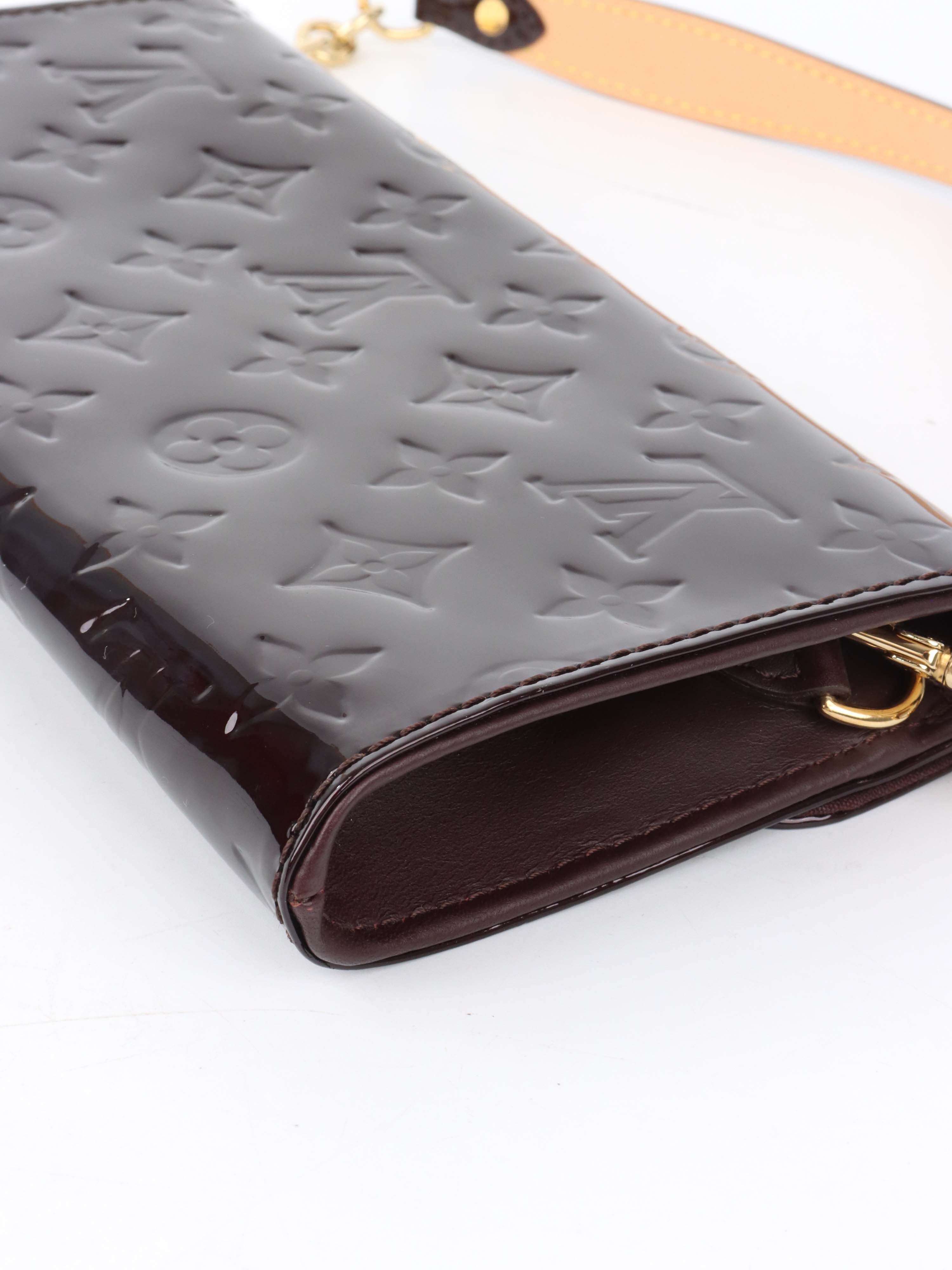 Louis Vuitton Amarante  Monogram Vernis Sunset Boulevard Shoulder Bag.