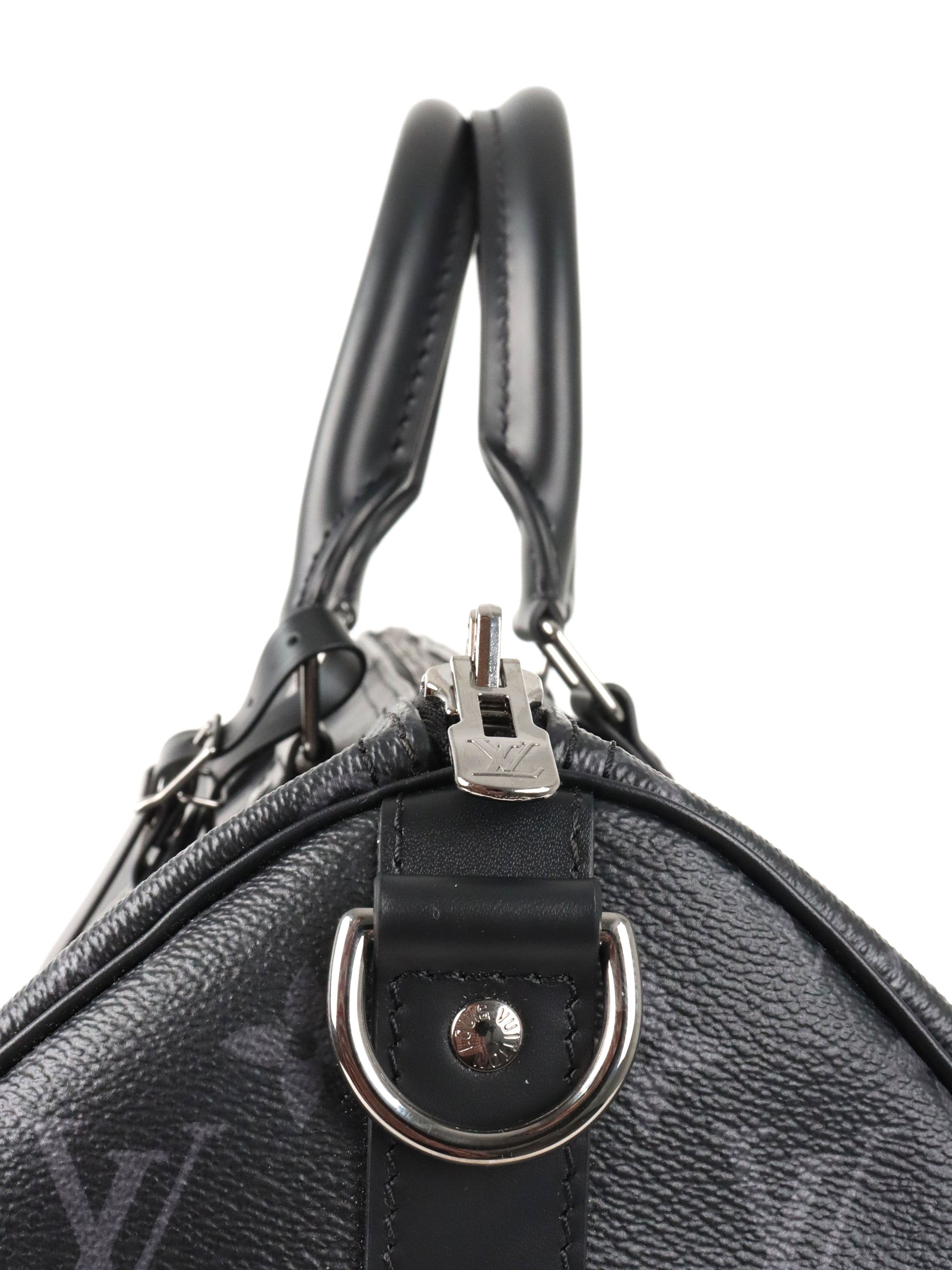 Louis Vuitton Black Keepall Bandouliere 45