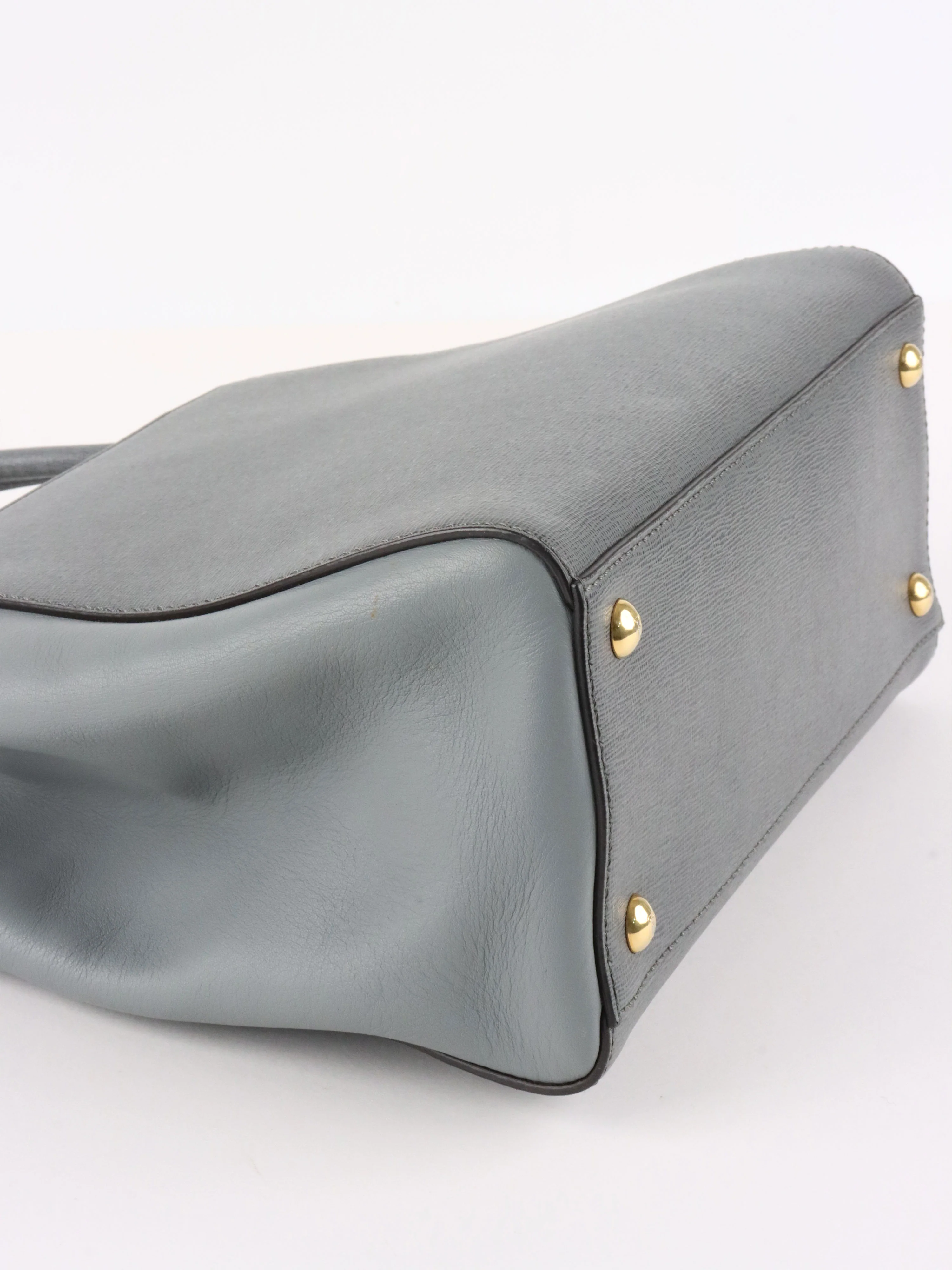 Fendi Small Grey Two Jours Bag