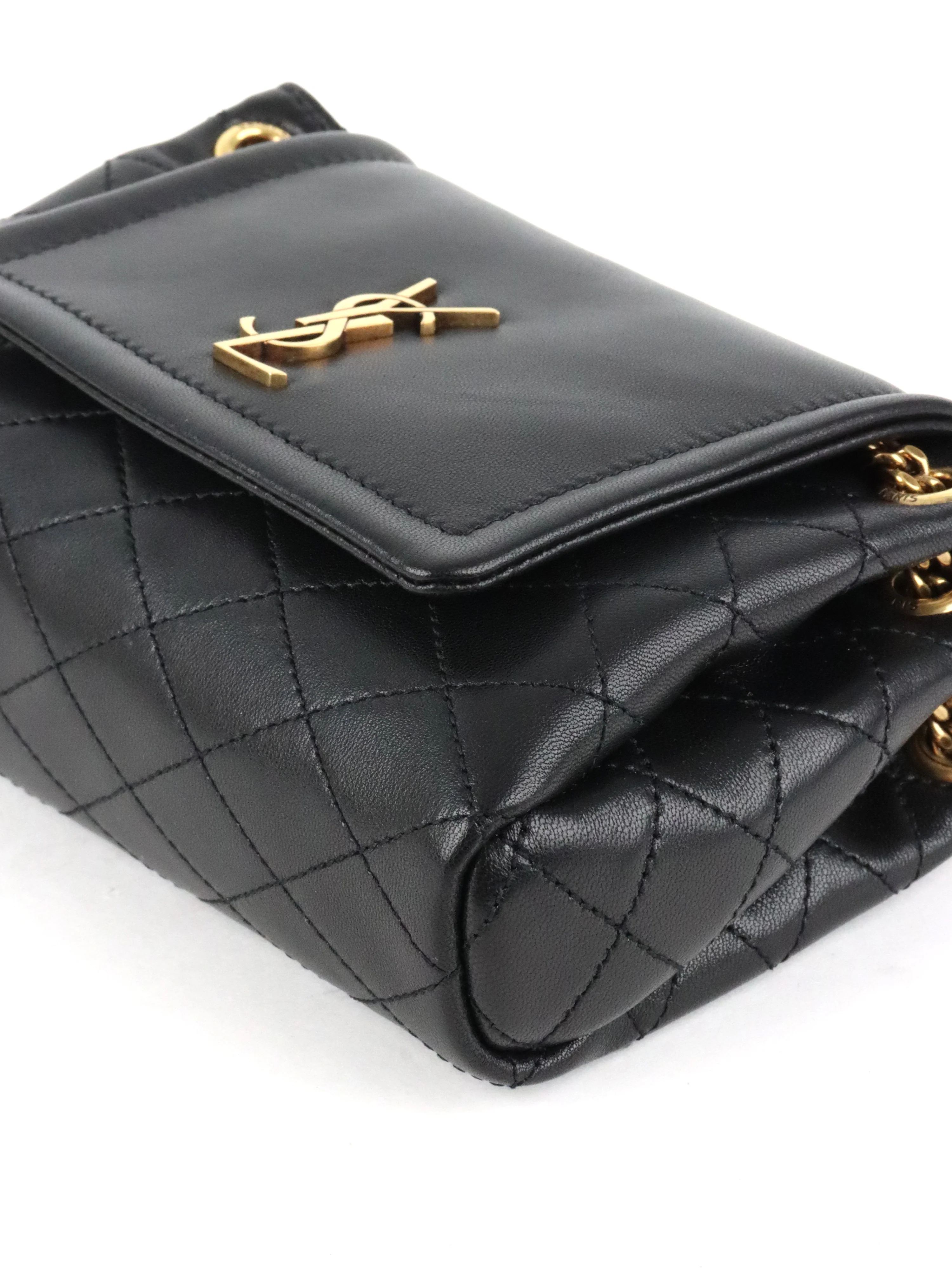 Saint Laurent Black Mini Nolita Shoulder Bag