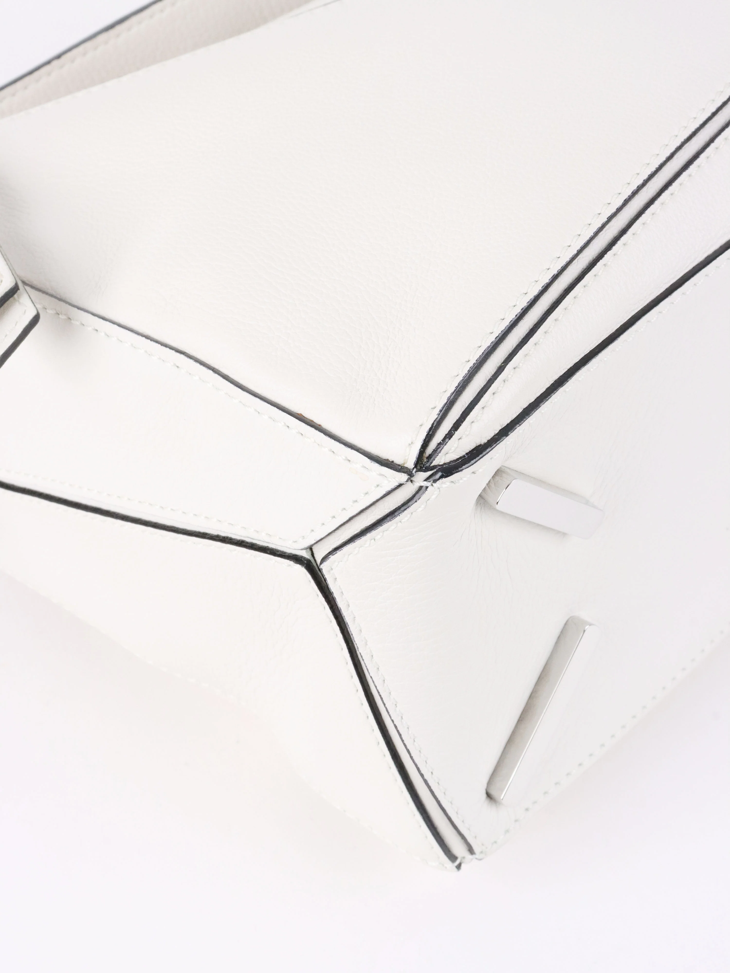 Loewe White Small Puzzle Bag