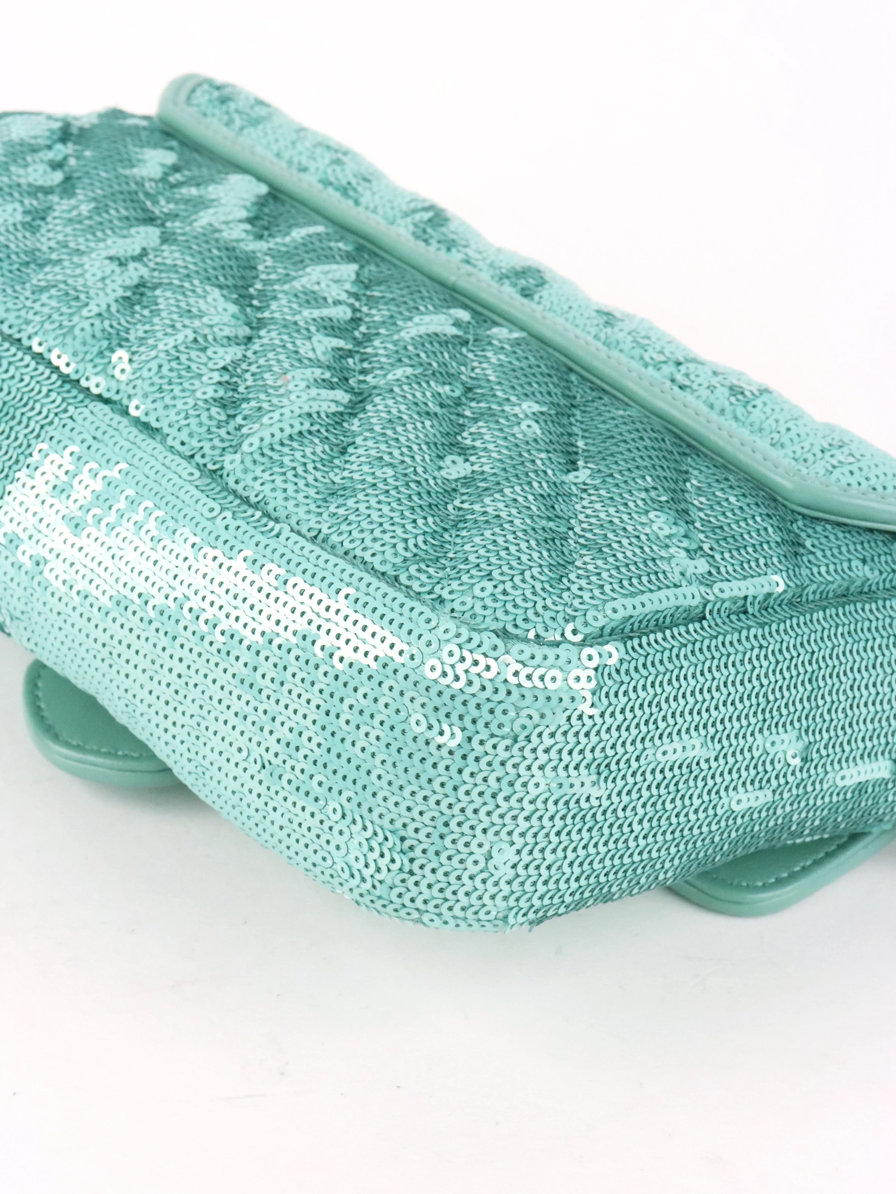 Gucci Mini Marmont Mint Green Sequin Shoulder Bag