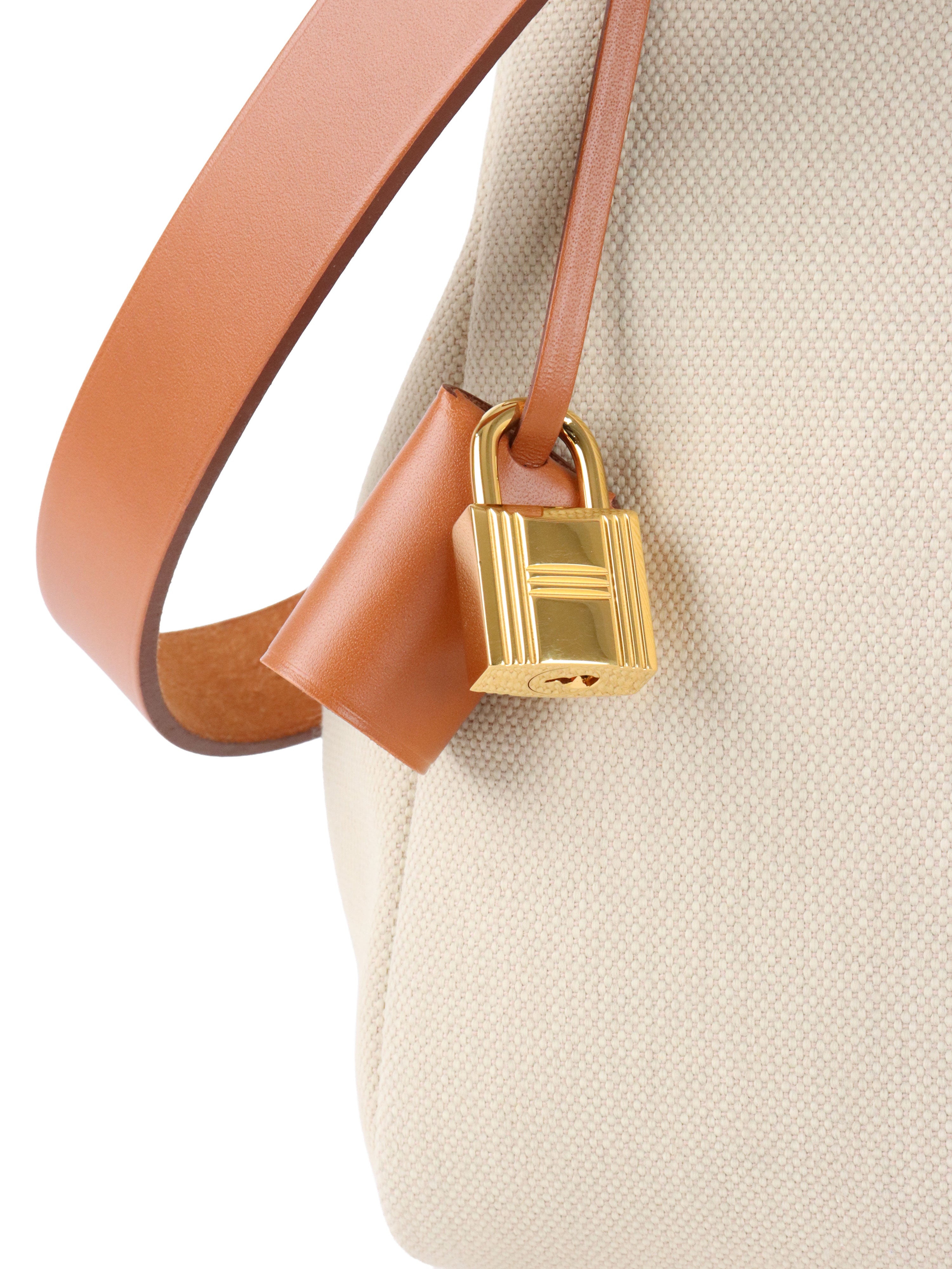 Hermes Ecru/ Beige/ Fauve Herbag Messenger 39 Bag