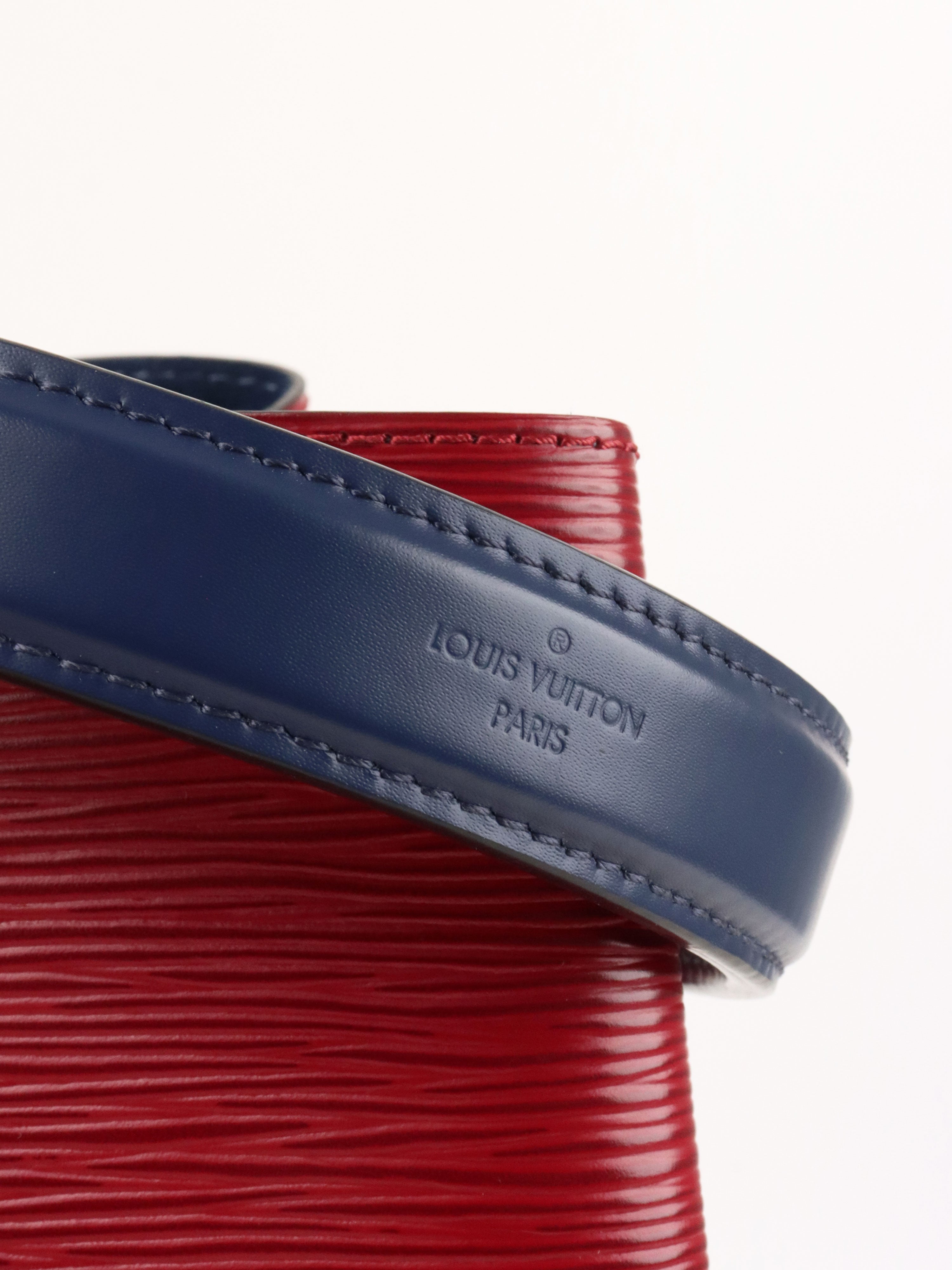 Louis Vuitton Red  Navy Epi Leather NeoNoe MM