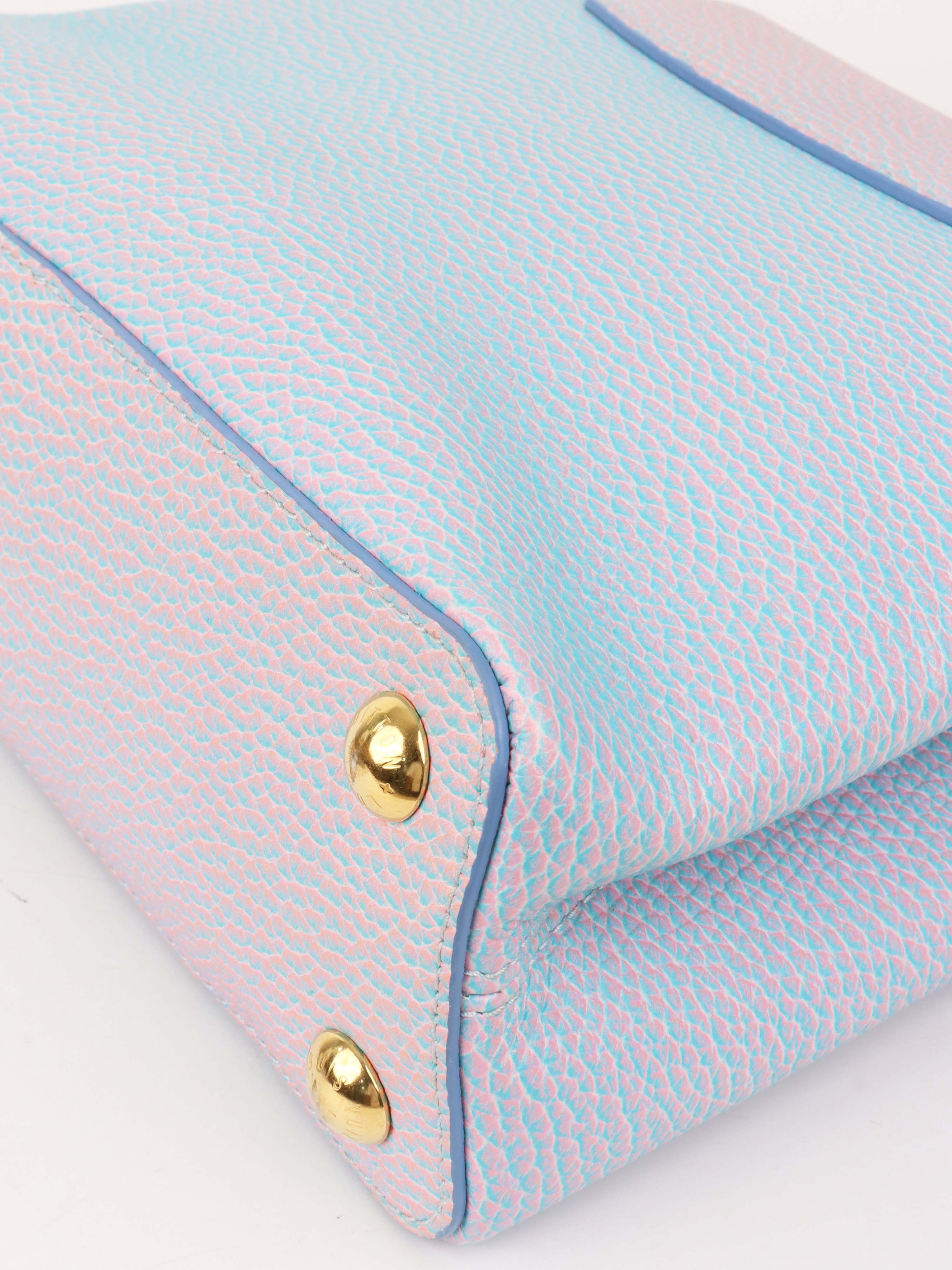 Louis Vuitton Pink 
Blue Capucines.