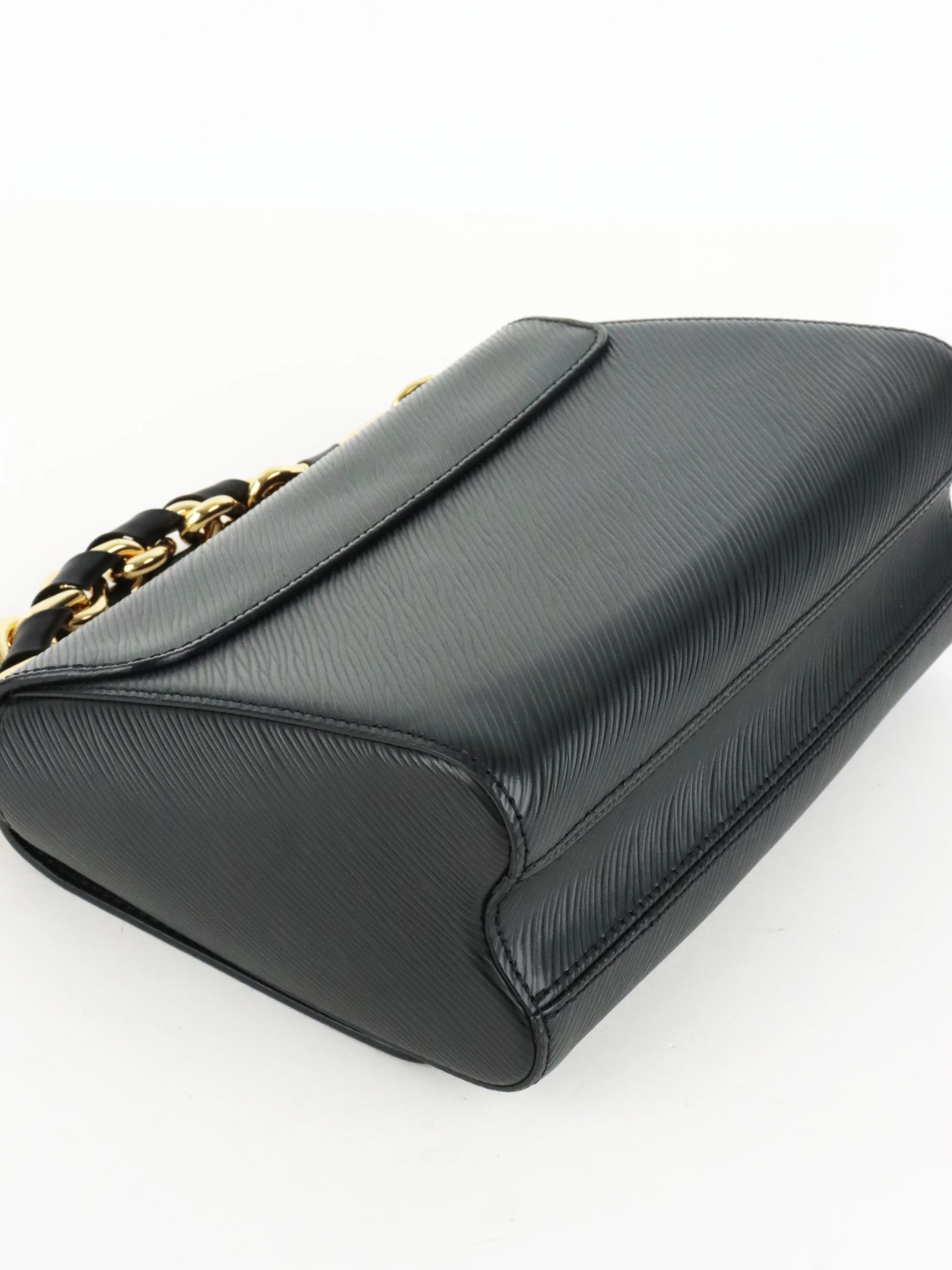 Louis Vuitton Black Epi Twist MM Chain Handle Bag