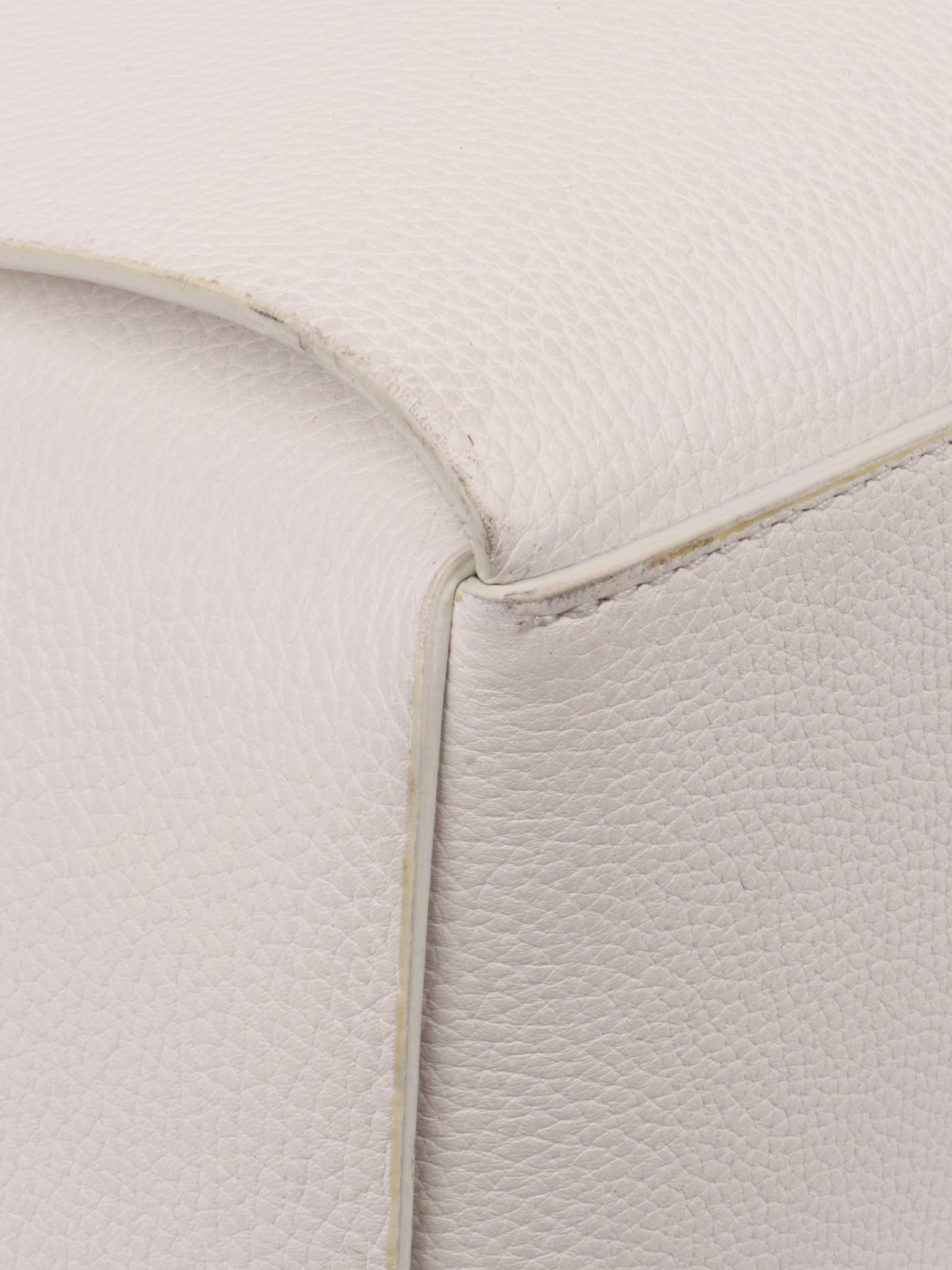 Bottega Veneta White Arco Large Leather Tote Bag.