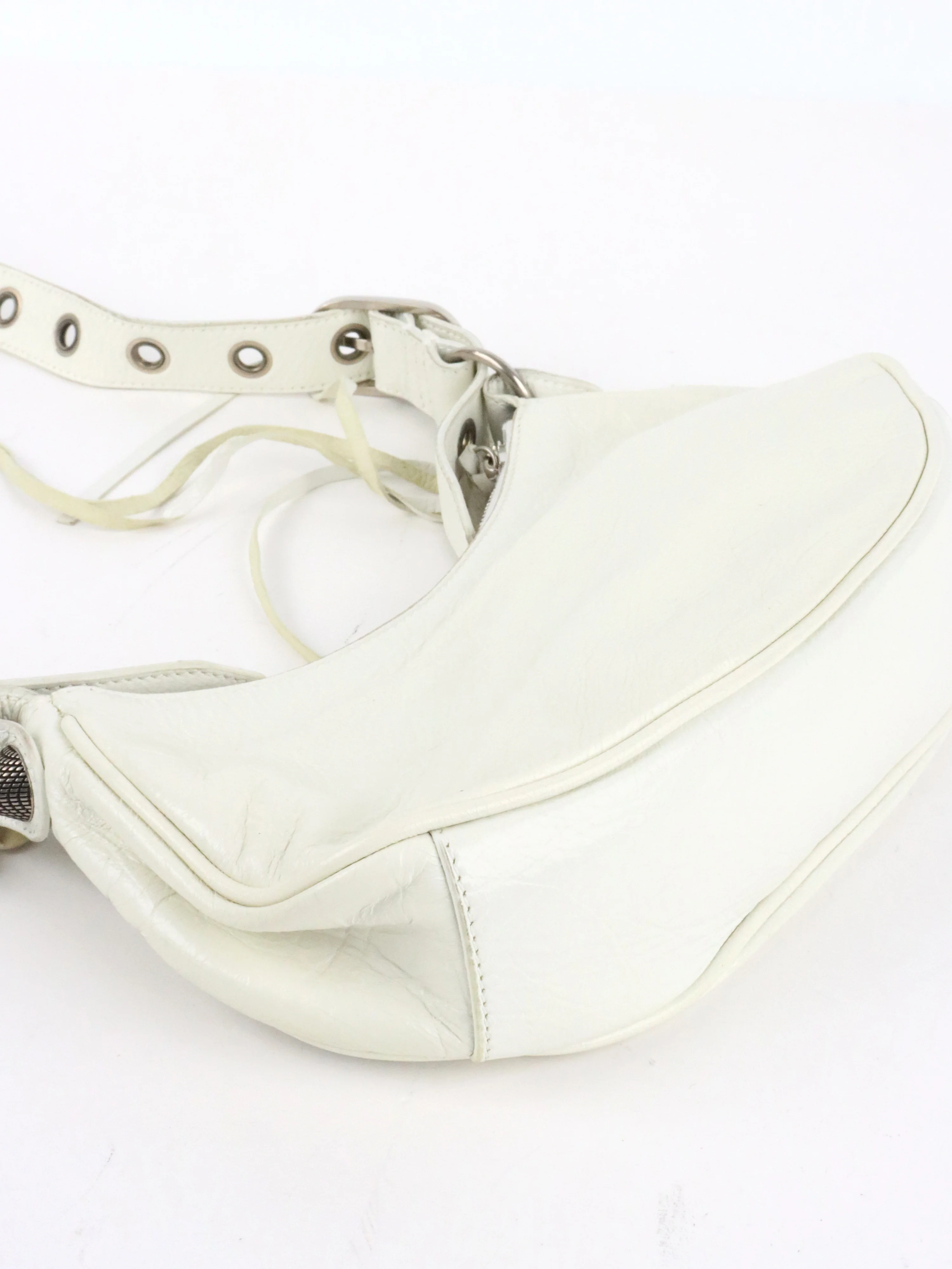 Balenciaga White Le Cagole XS Bag