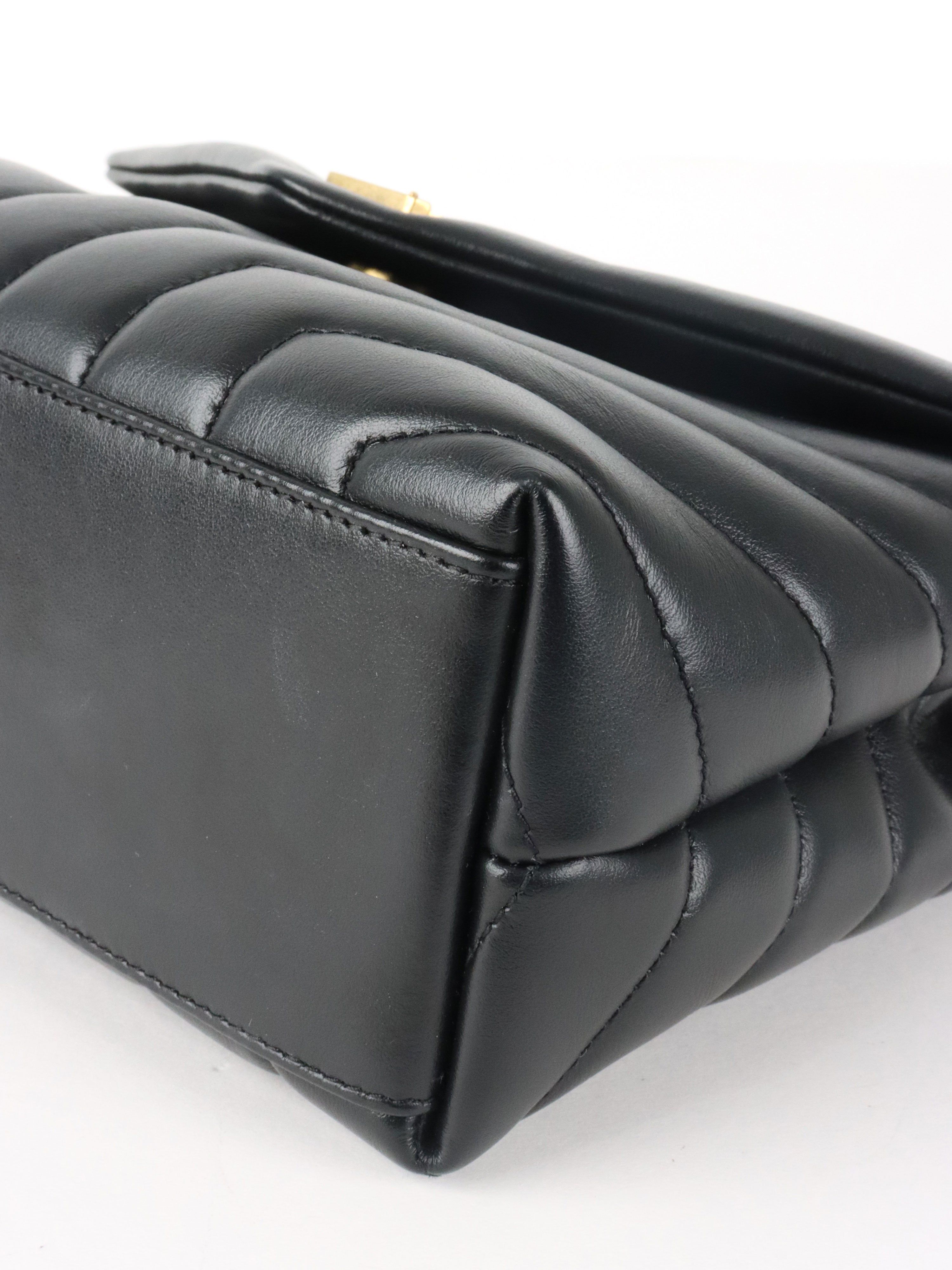 Saint Laurent Small Black LouLou Shouder Bag GHW