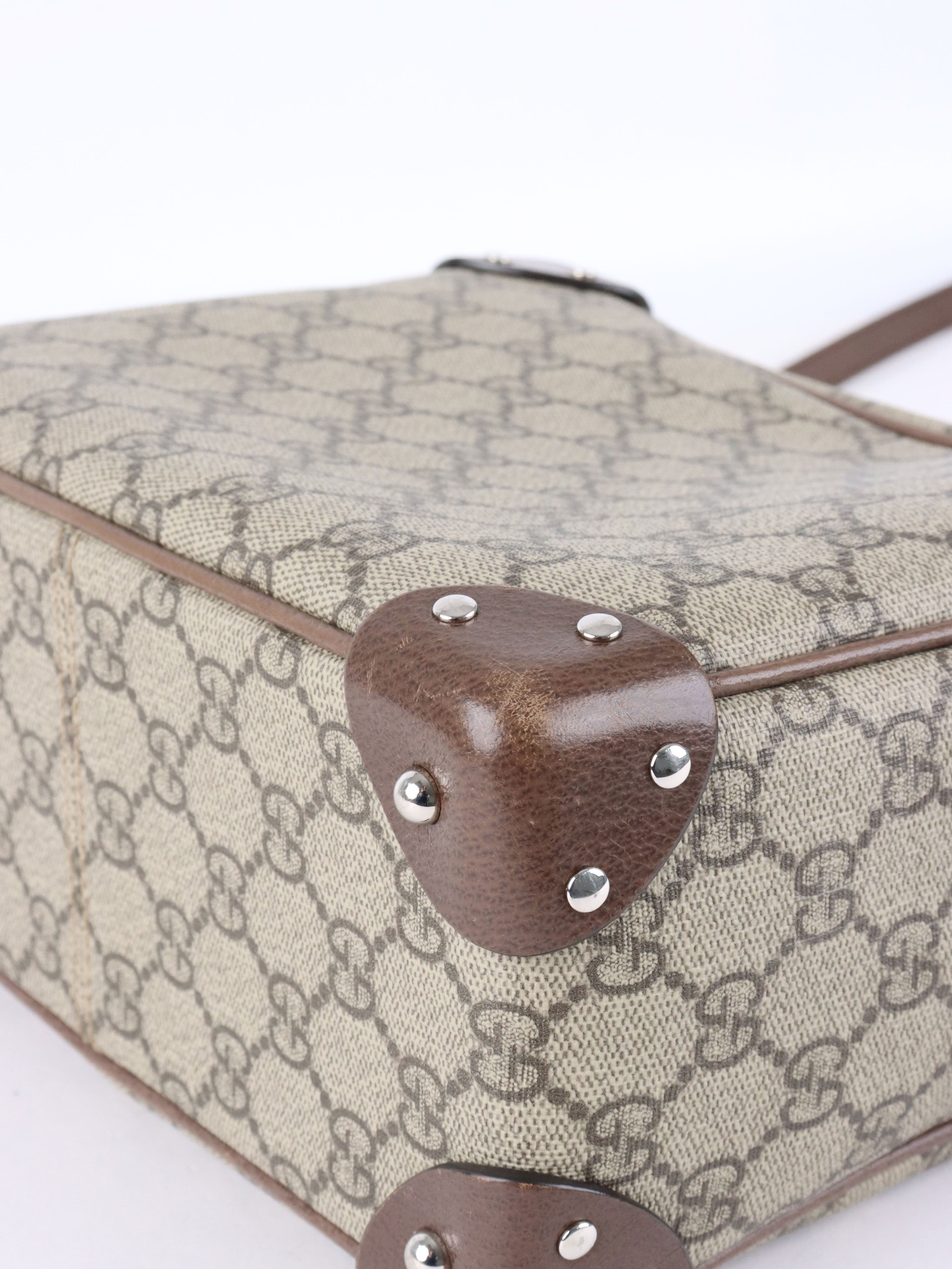 Gucci GG Ebony Canvas Trunk Shoulder Bag