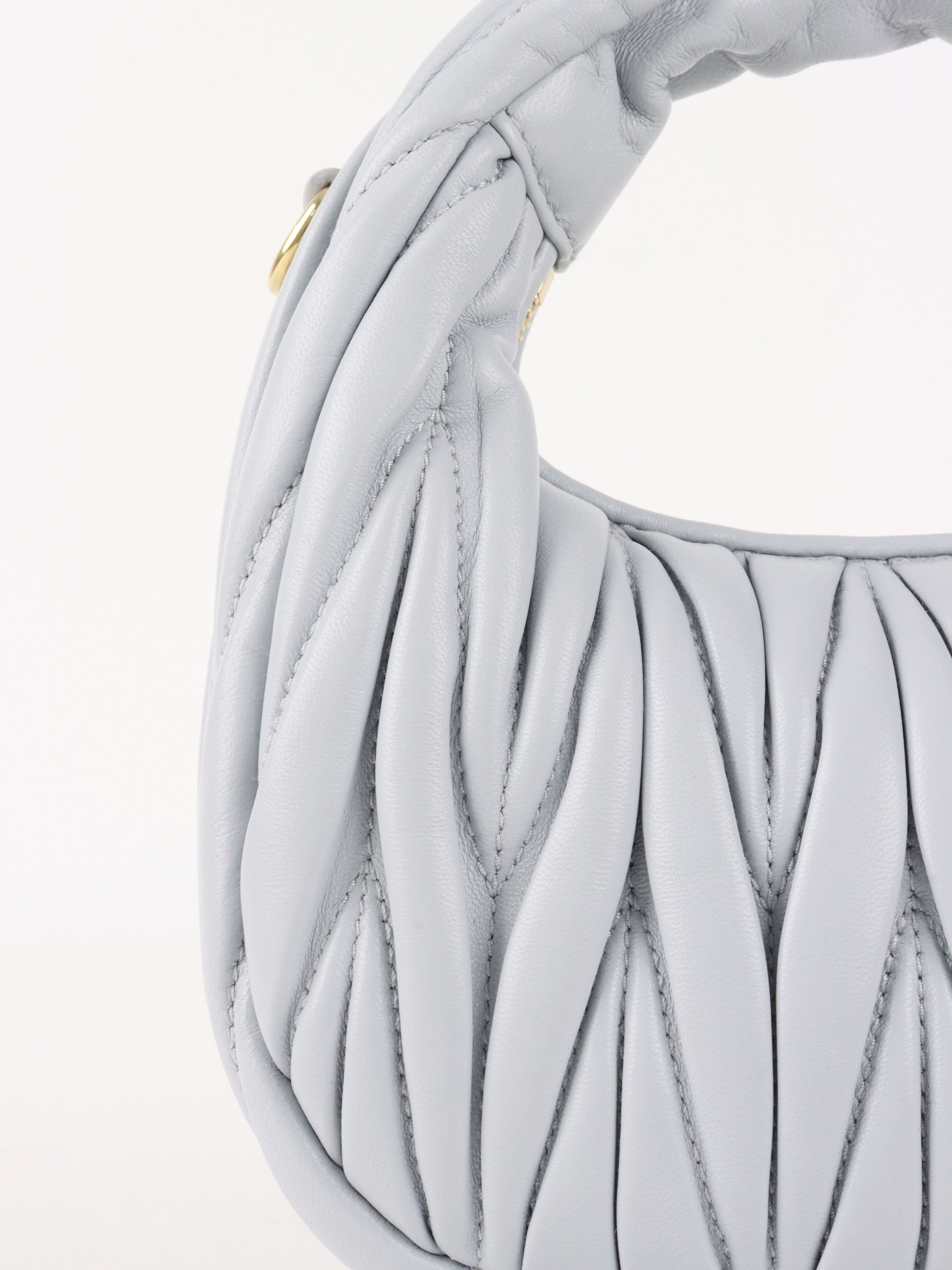 Miu Miu Powder Blue Wander Hobo Mini-Bag