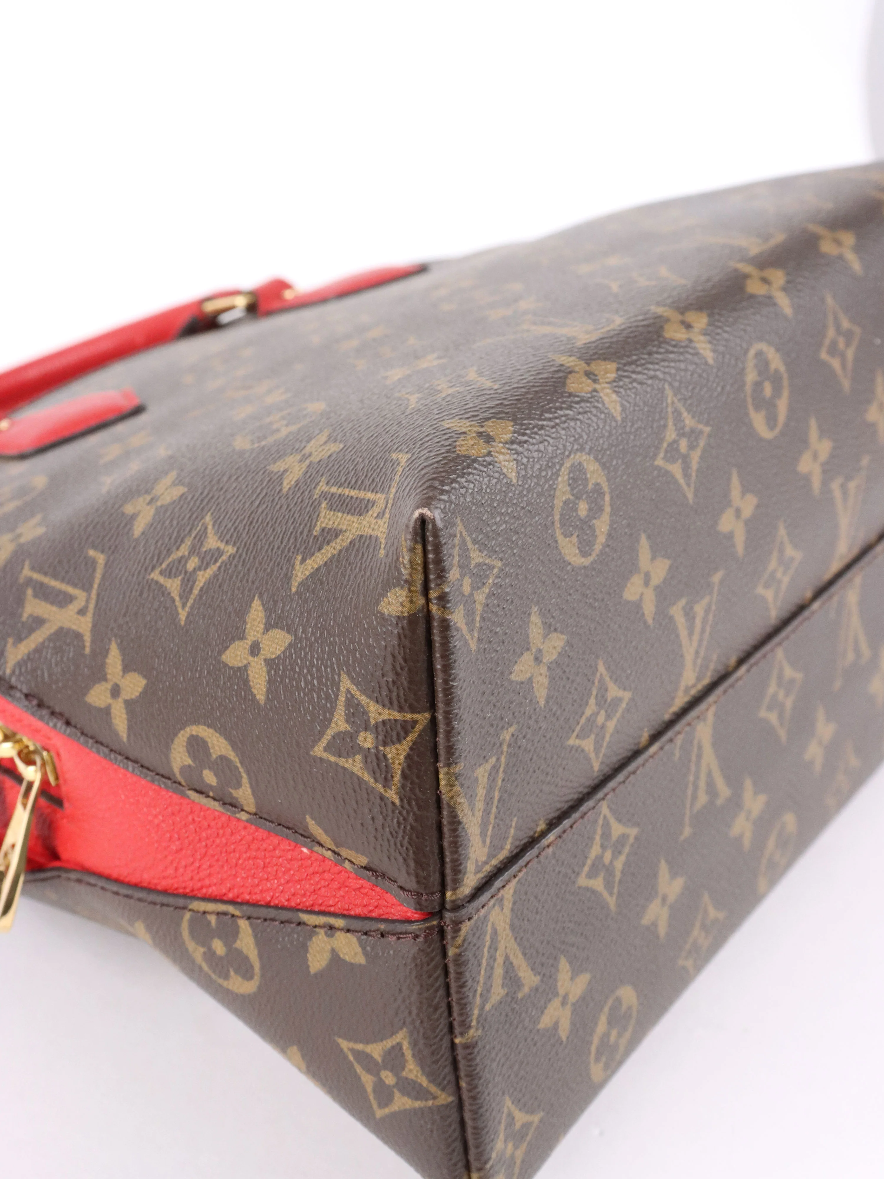 Louis Vuitton Red Monogram Cerise Alma BNB Bag