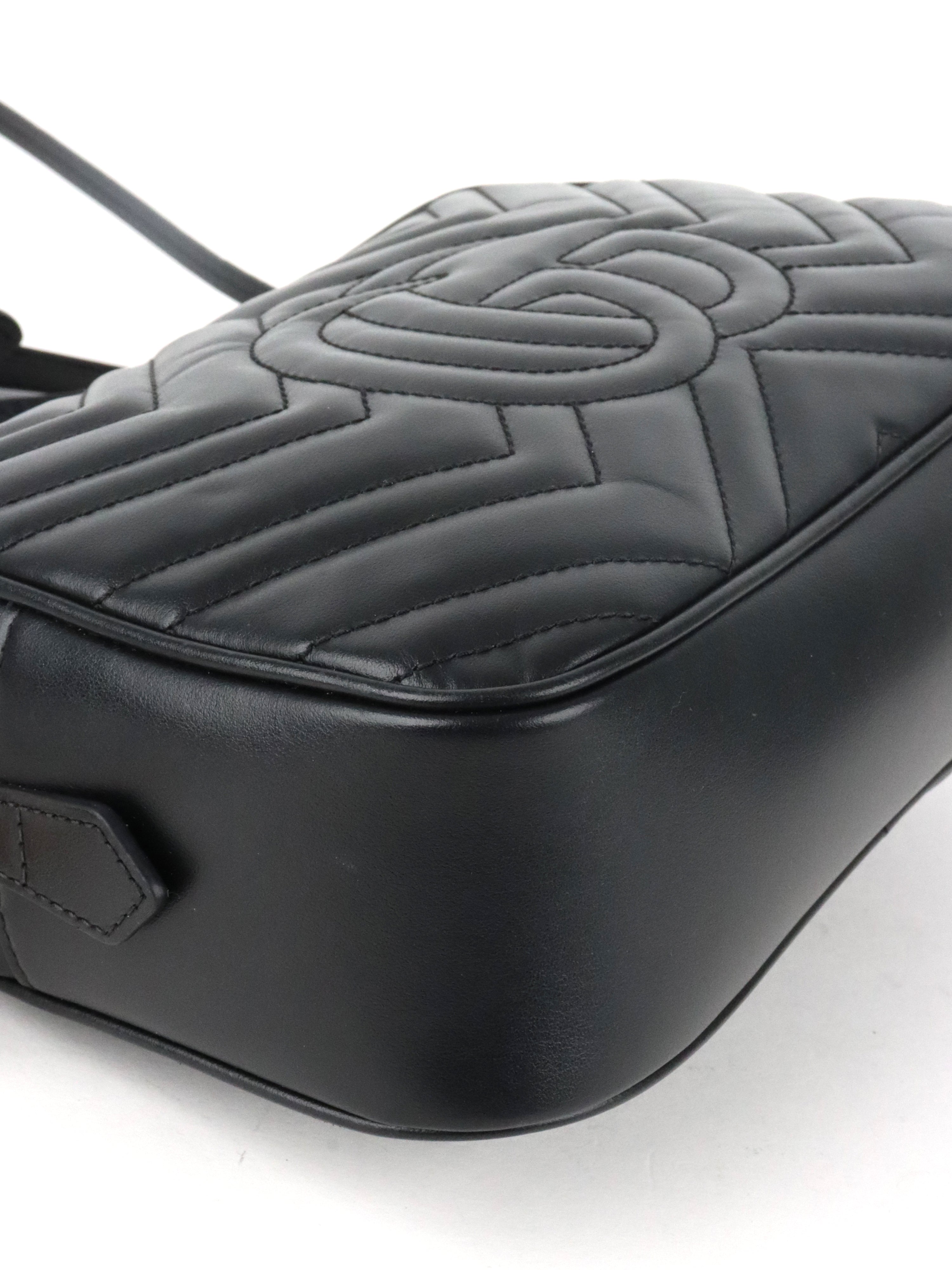 Gucci Black Marmont Camera Bag Small