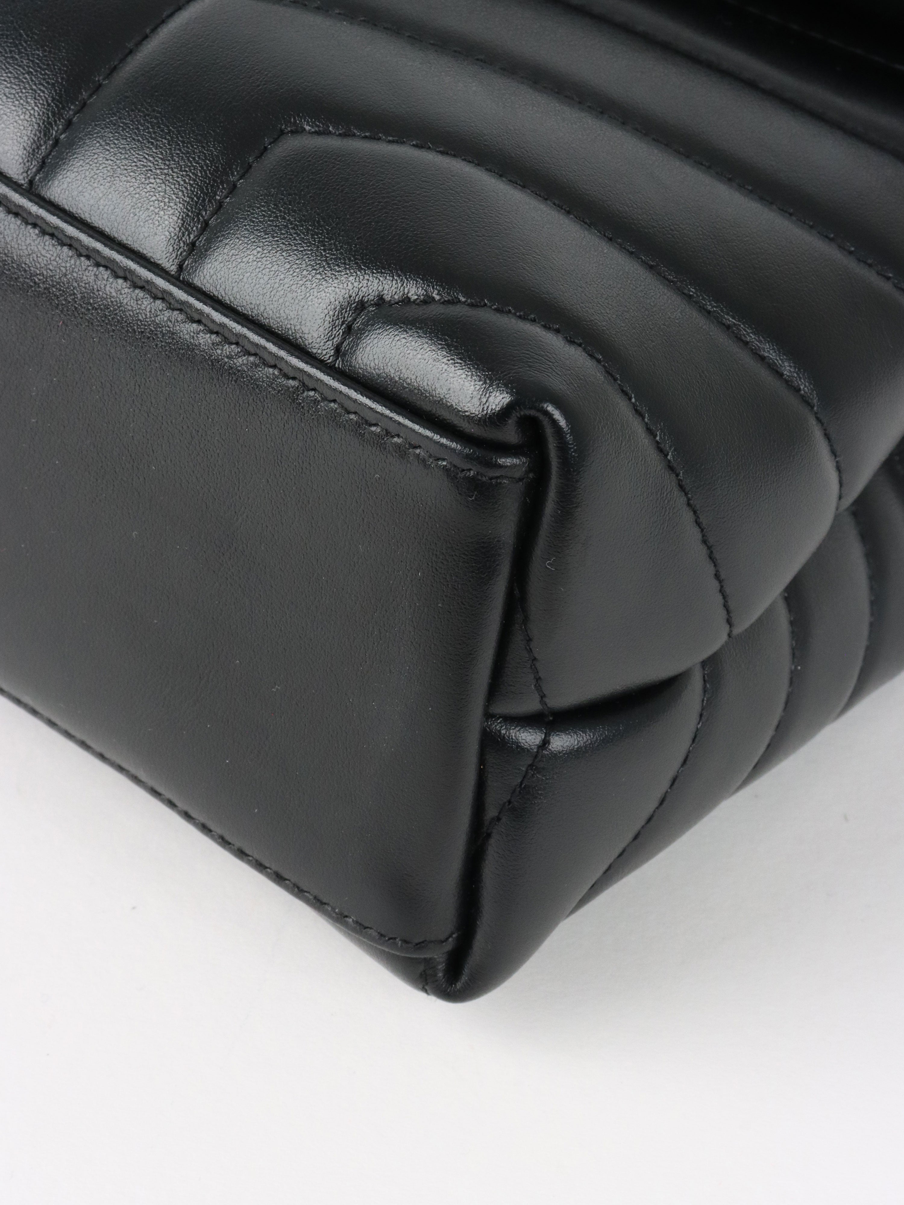 Saint Laurent Black Small Loulou Bag GHW