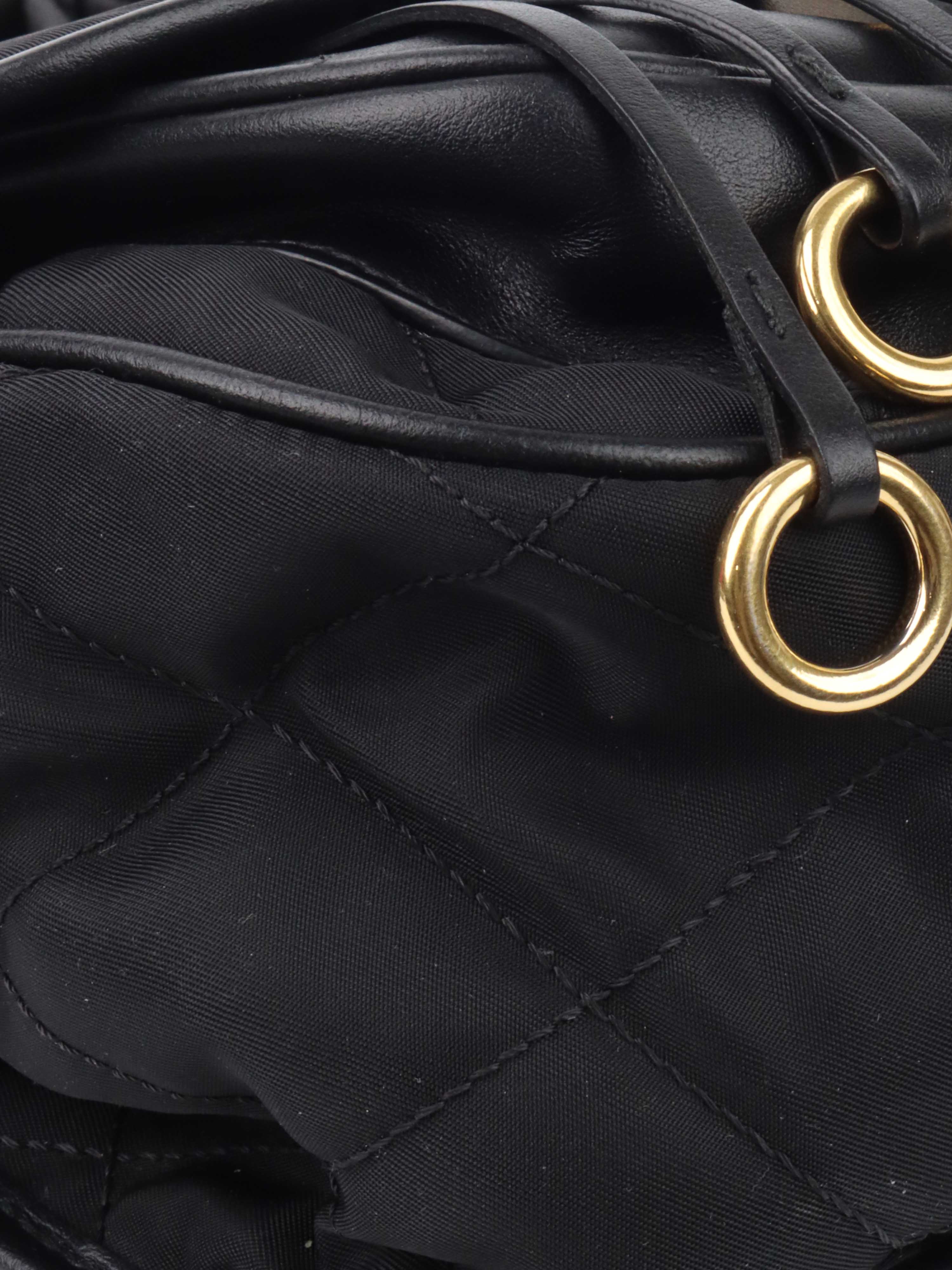 Prada Black Nylon Crossbody Bag.