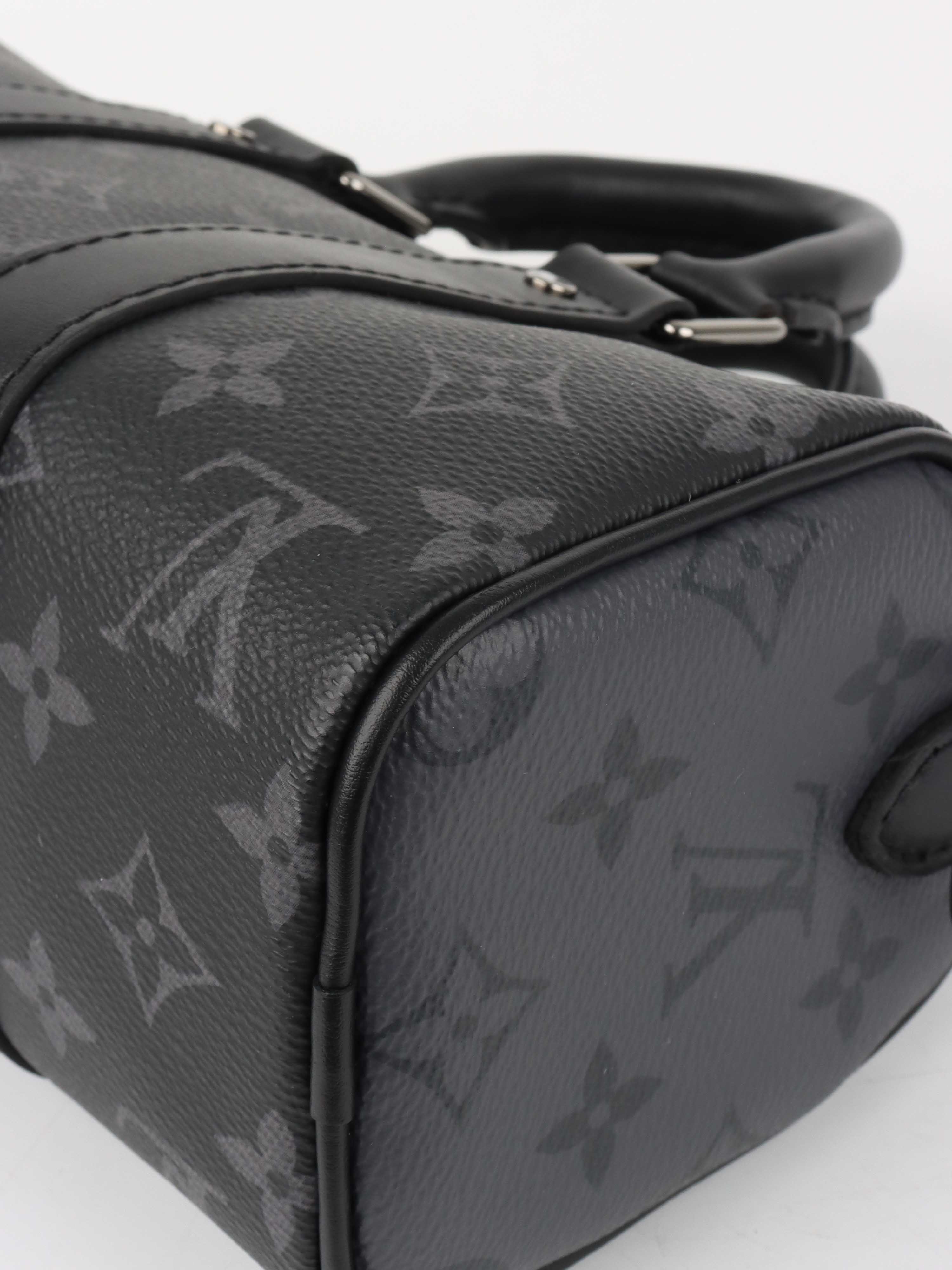 Louis Vuitton Monogram Eclipse Keepall XS.