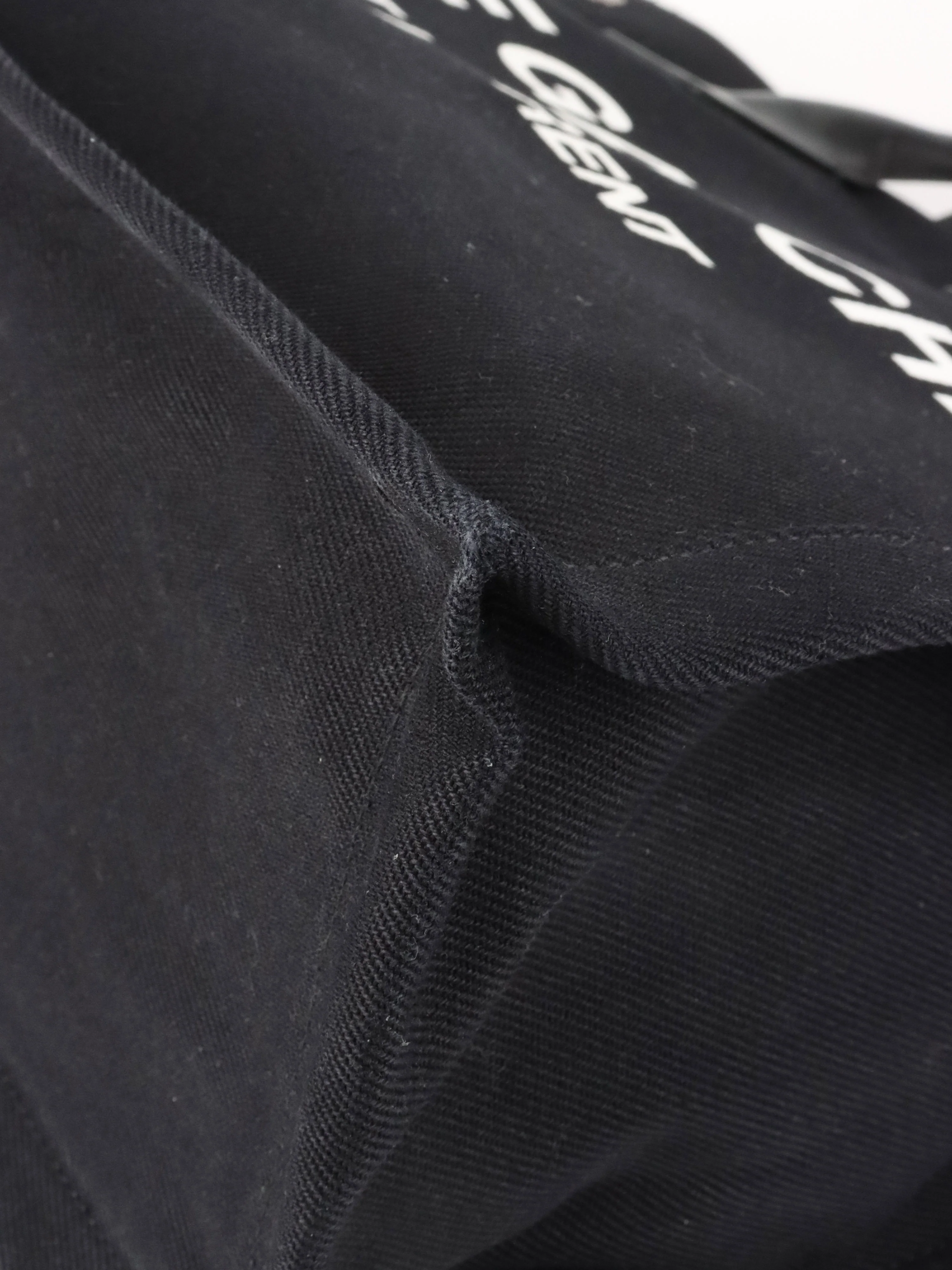 Saint Laurent Black Canvas Rive Gauche Large Tote Bag