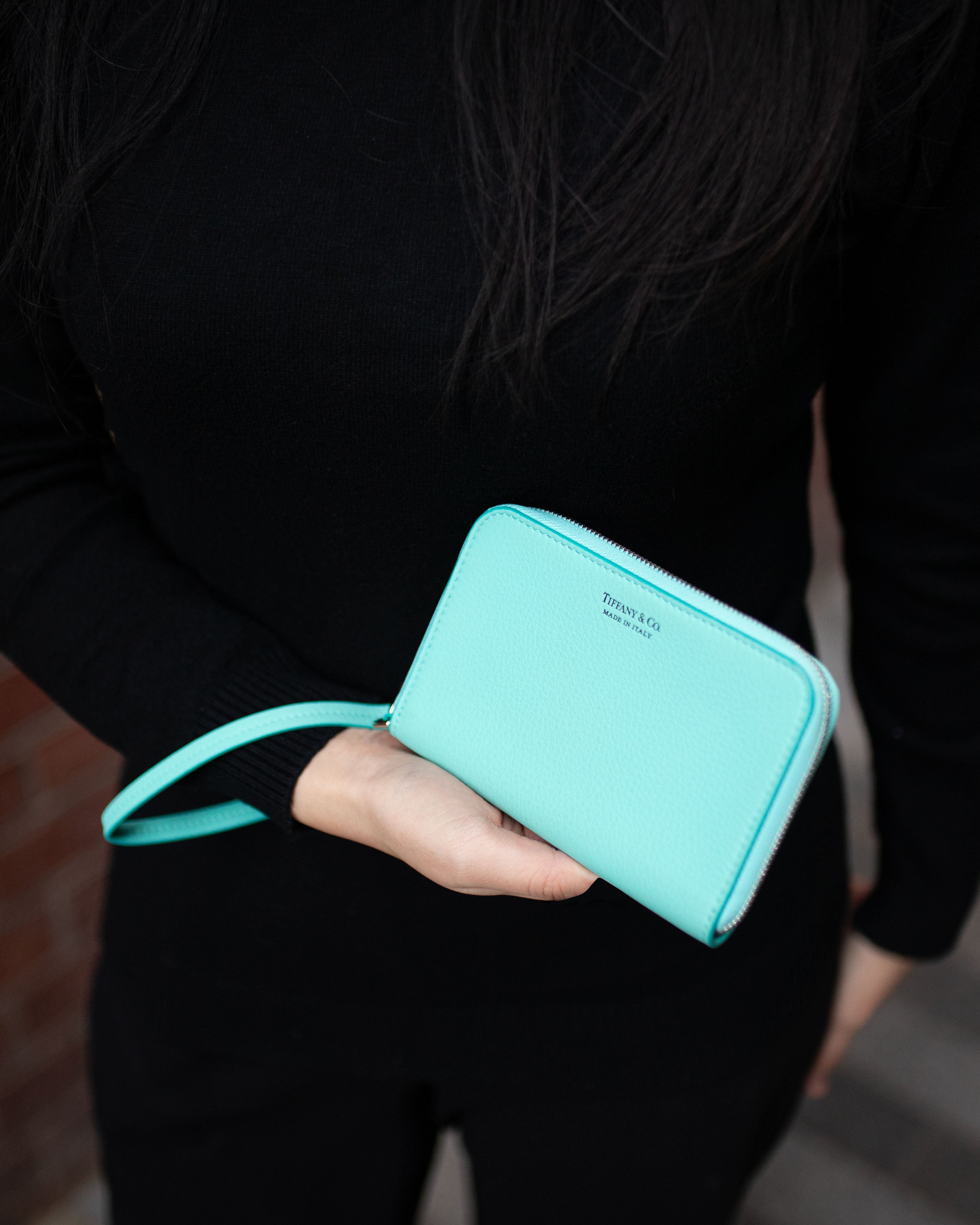 Tiffany  Co Turquoise Wristlet Wallet