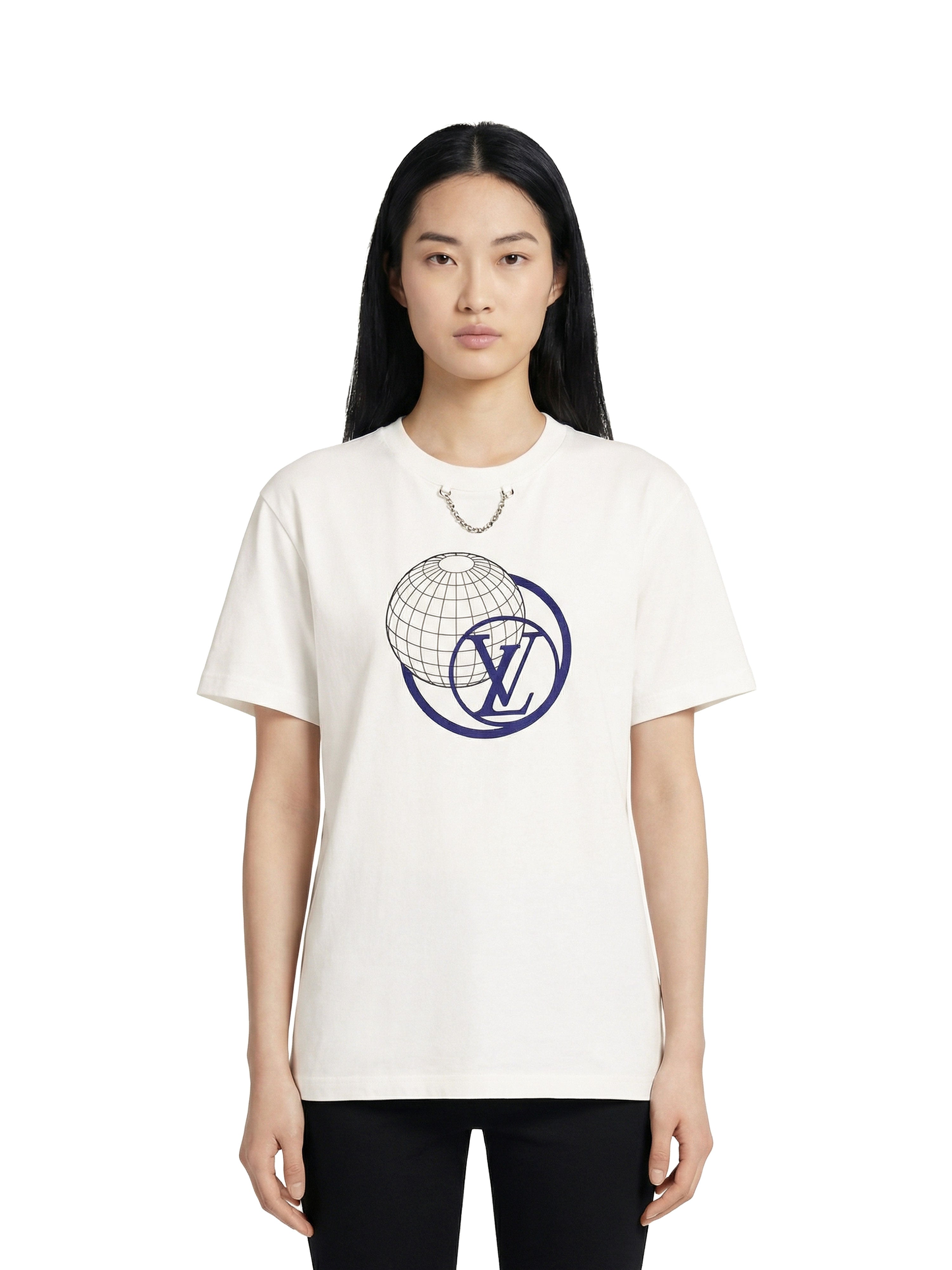 Louis Vuitton Velvet Logo T-shirt.