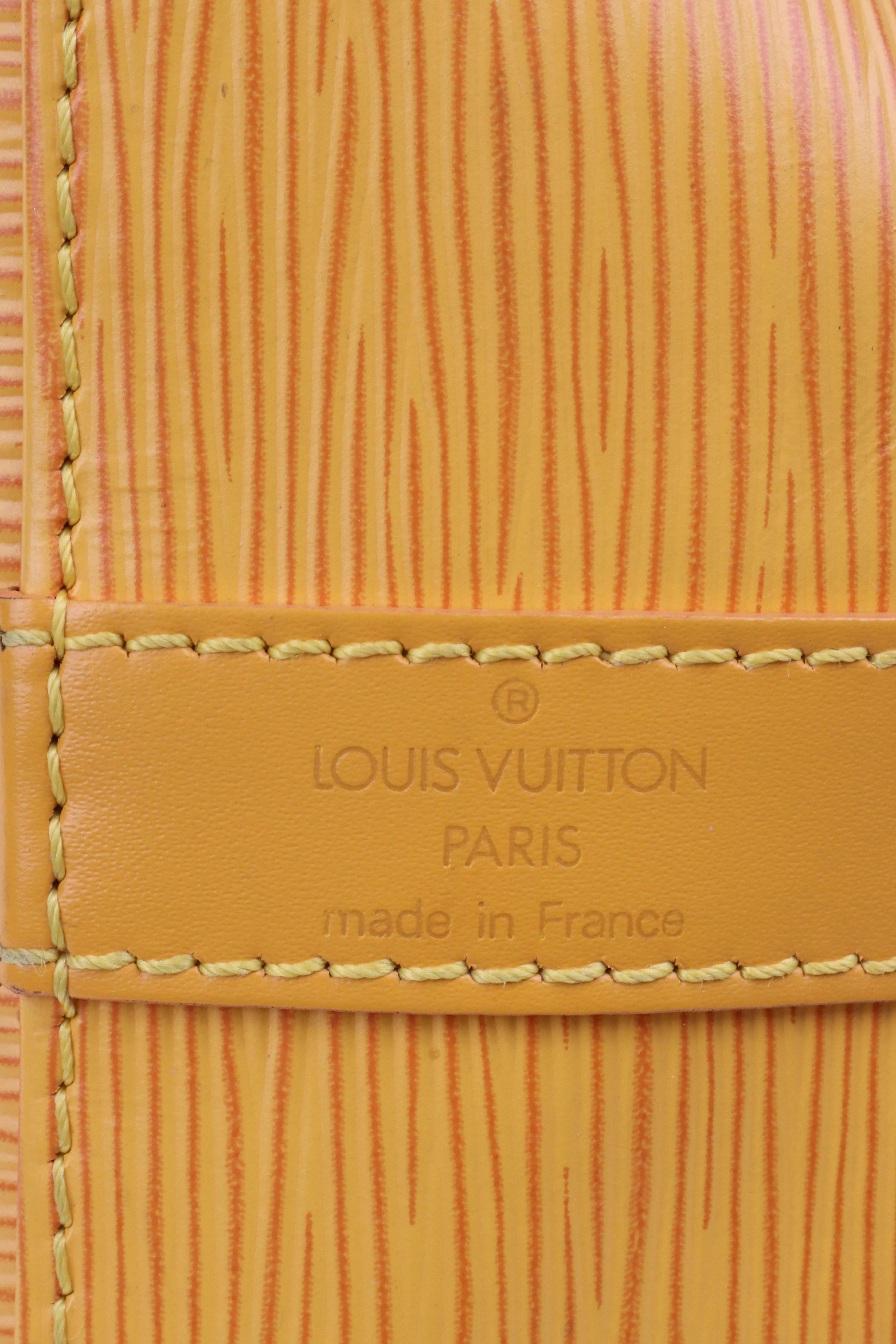 Louis Vuitton Yellow Epi Leather NeoNoe PM Bucket Bag