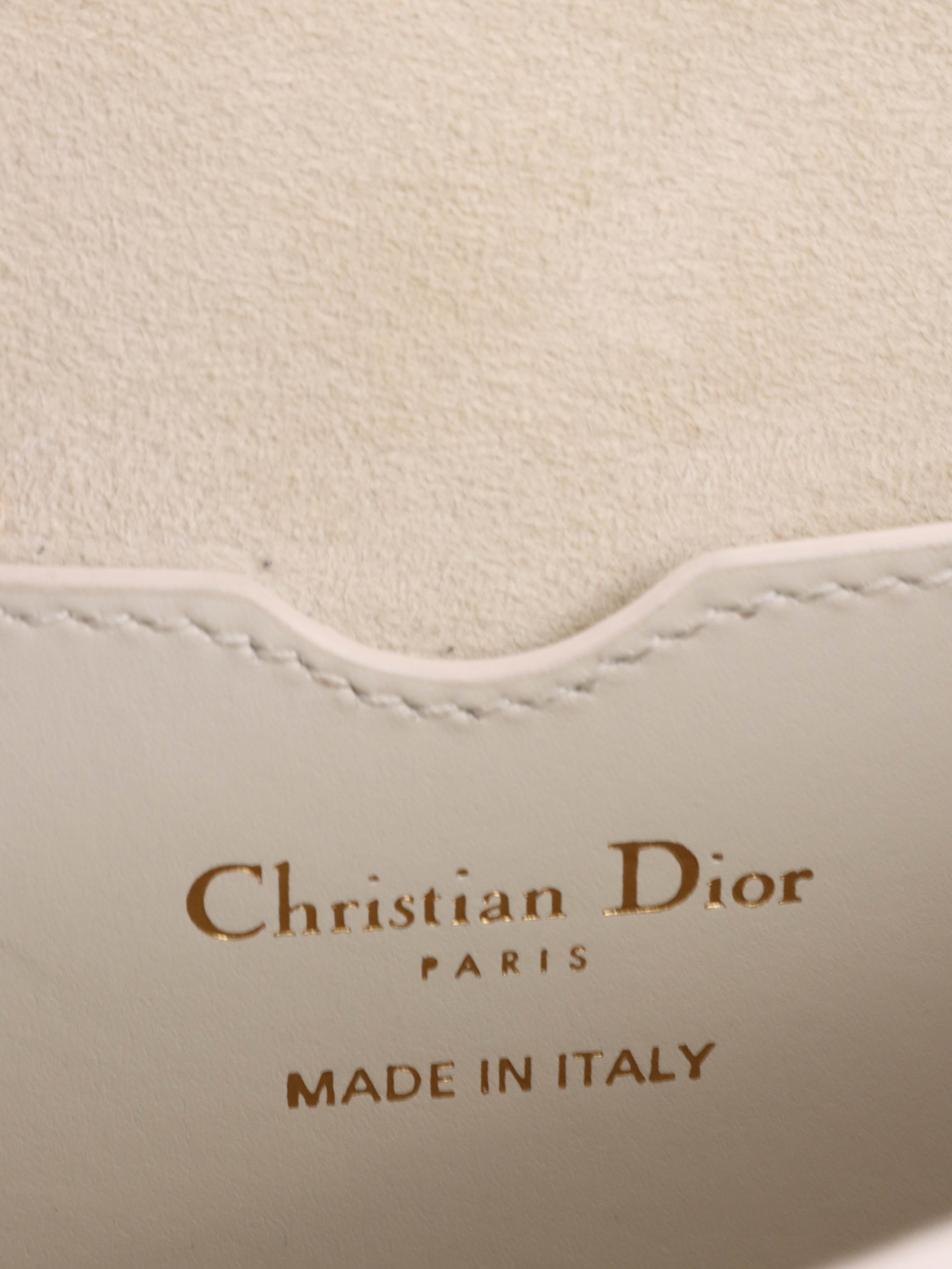 Dior Medium White Bobby Bag