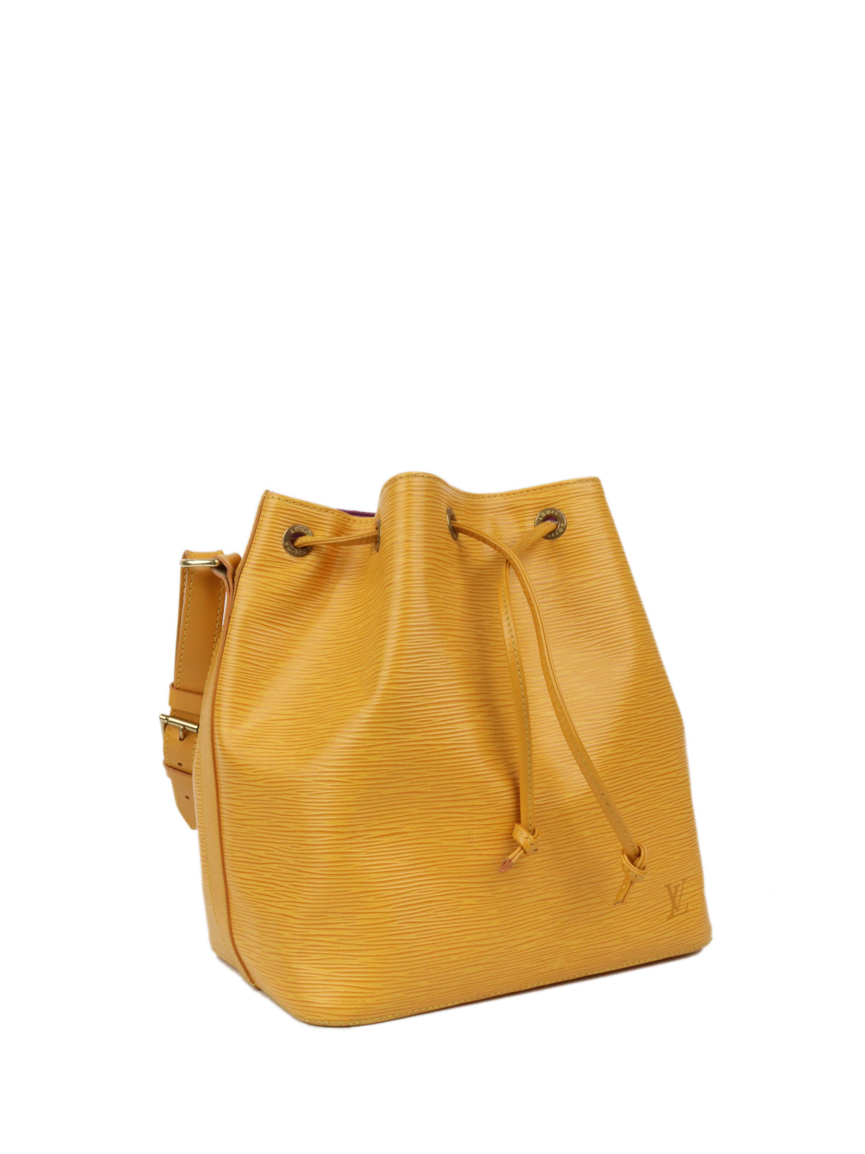 Louis Vuitton Yellow Epi Leather NeoNoe PM Bucket Bag