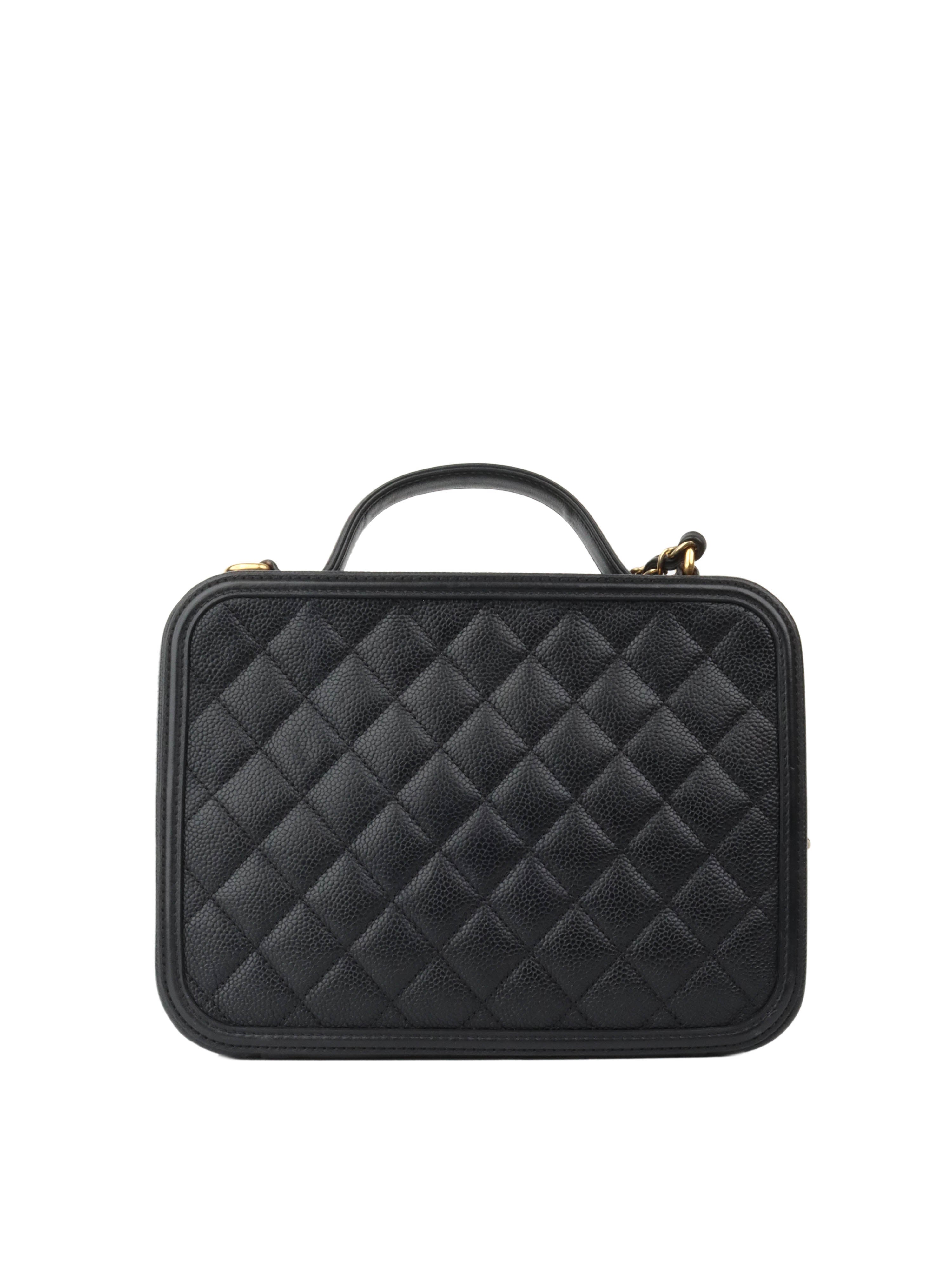 Chanel Black Caviar Business Vanity Bag