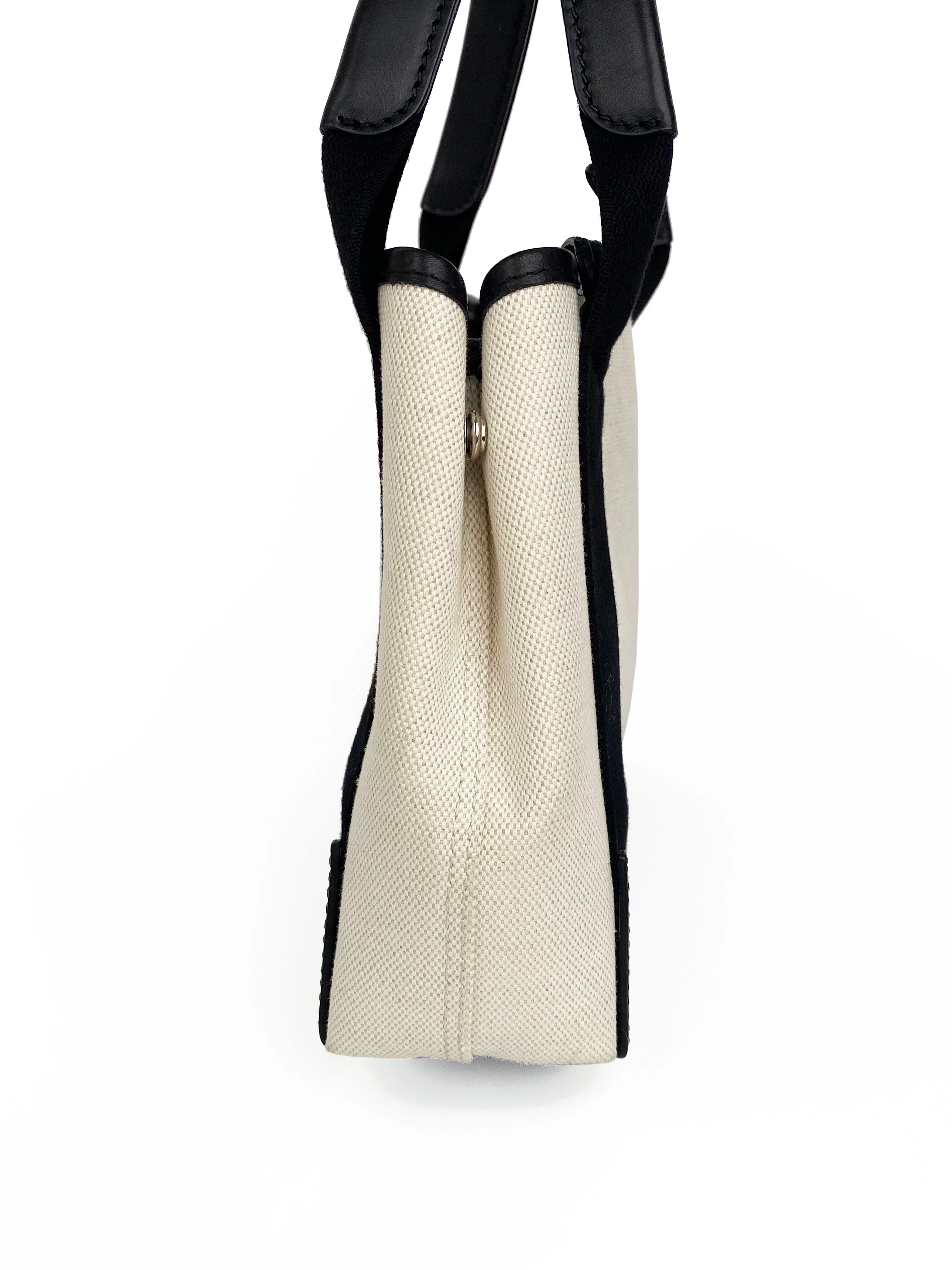 Balenciaga Black  White XS Cabas Bag