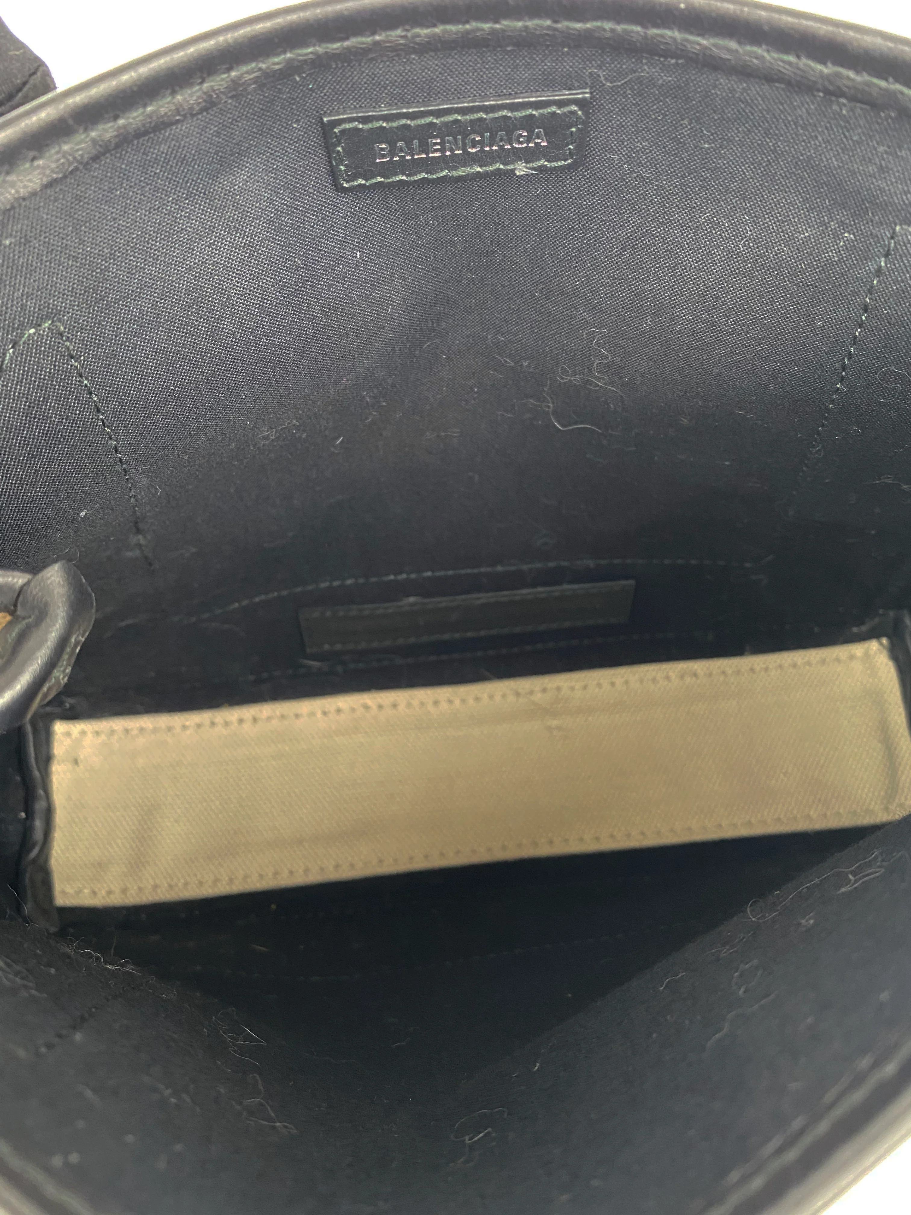 Balenciaga Black  White XS Cabas Bag