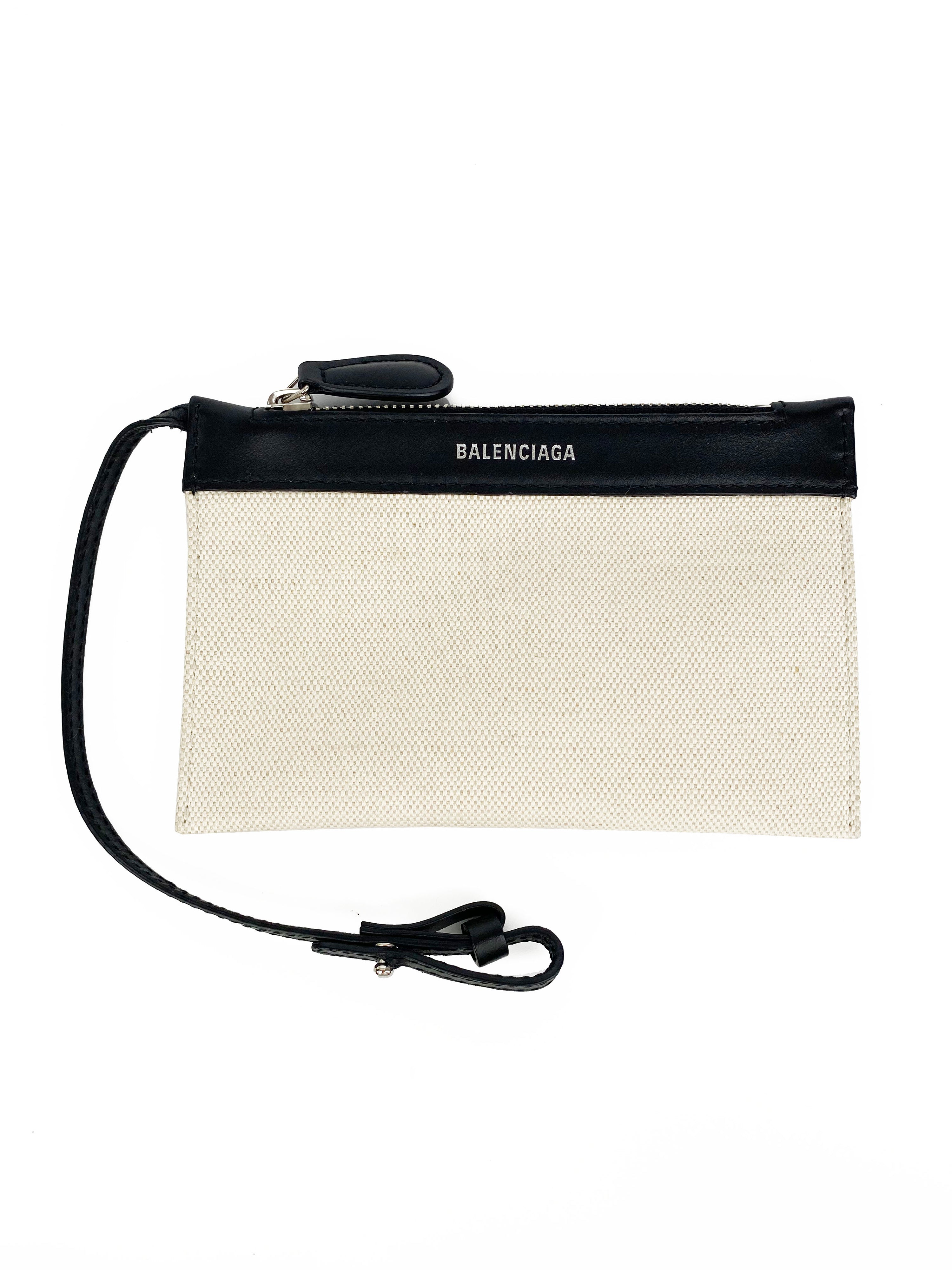 Balenciaga Black 
White XS Cabas Bag