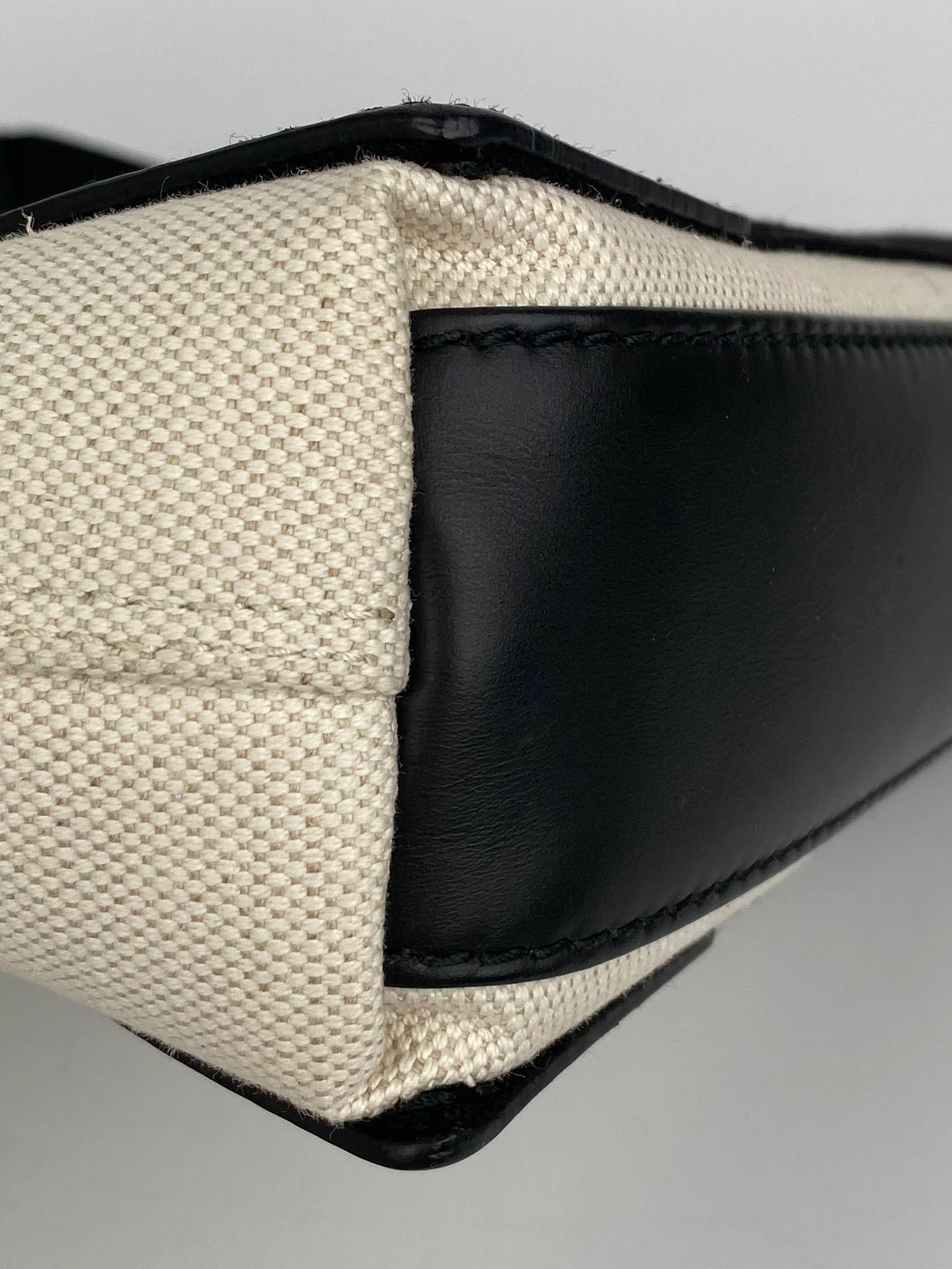 Balenciaga Black  White XS Cabas Bag