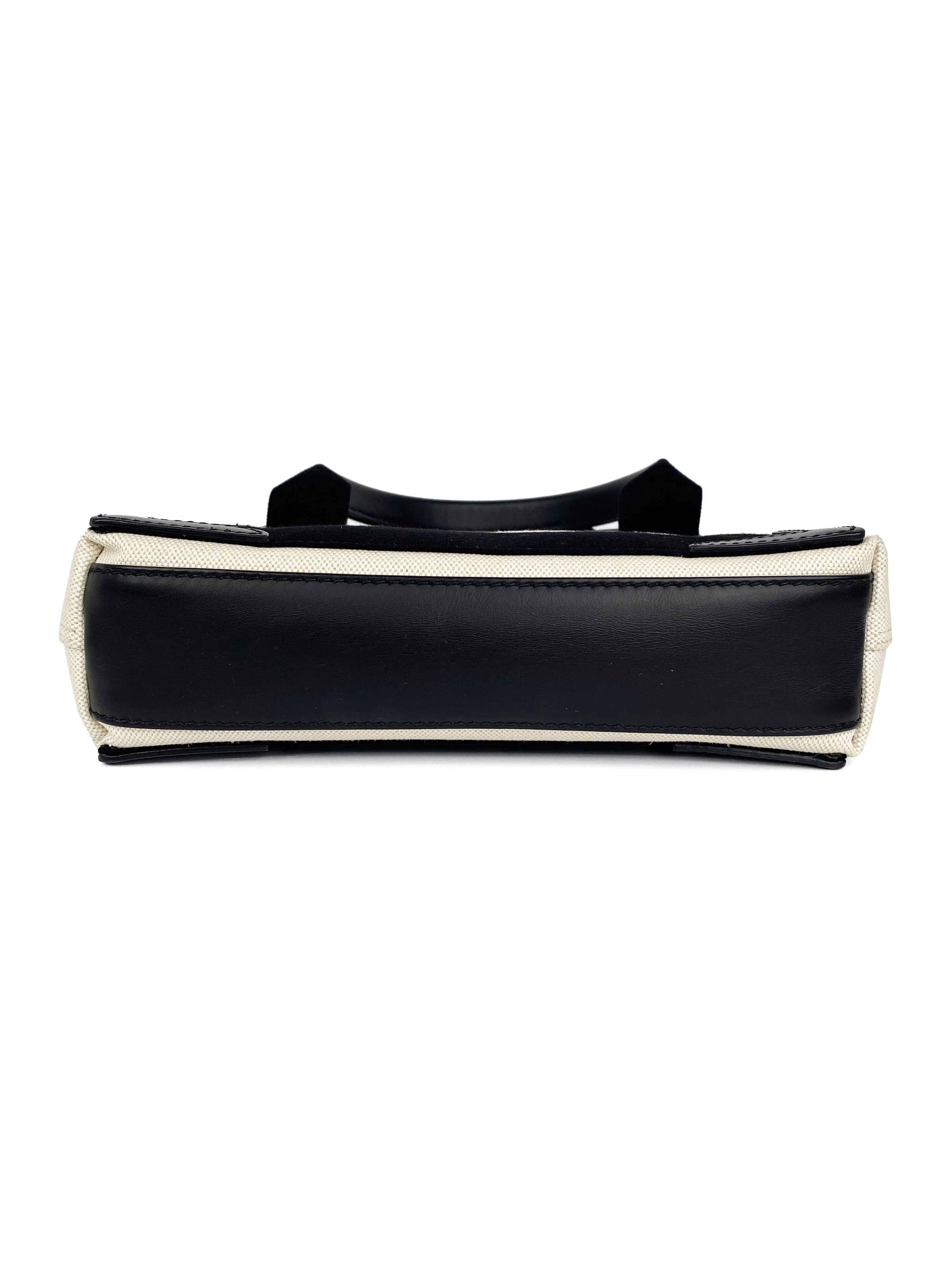 Balenciaga Black  White XS Cabas Bag