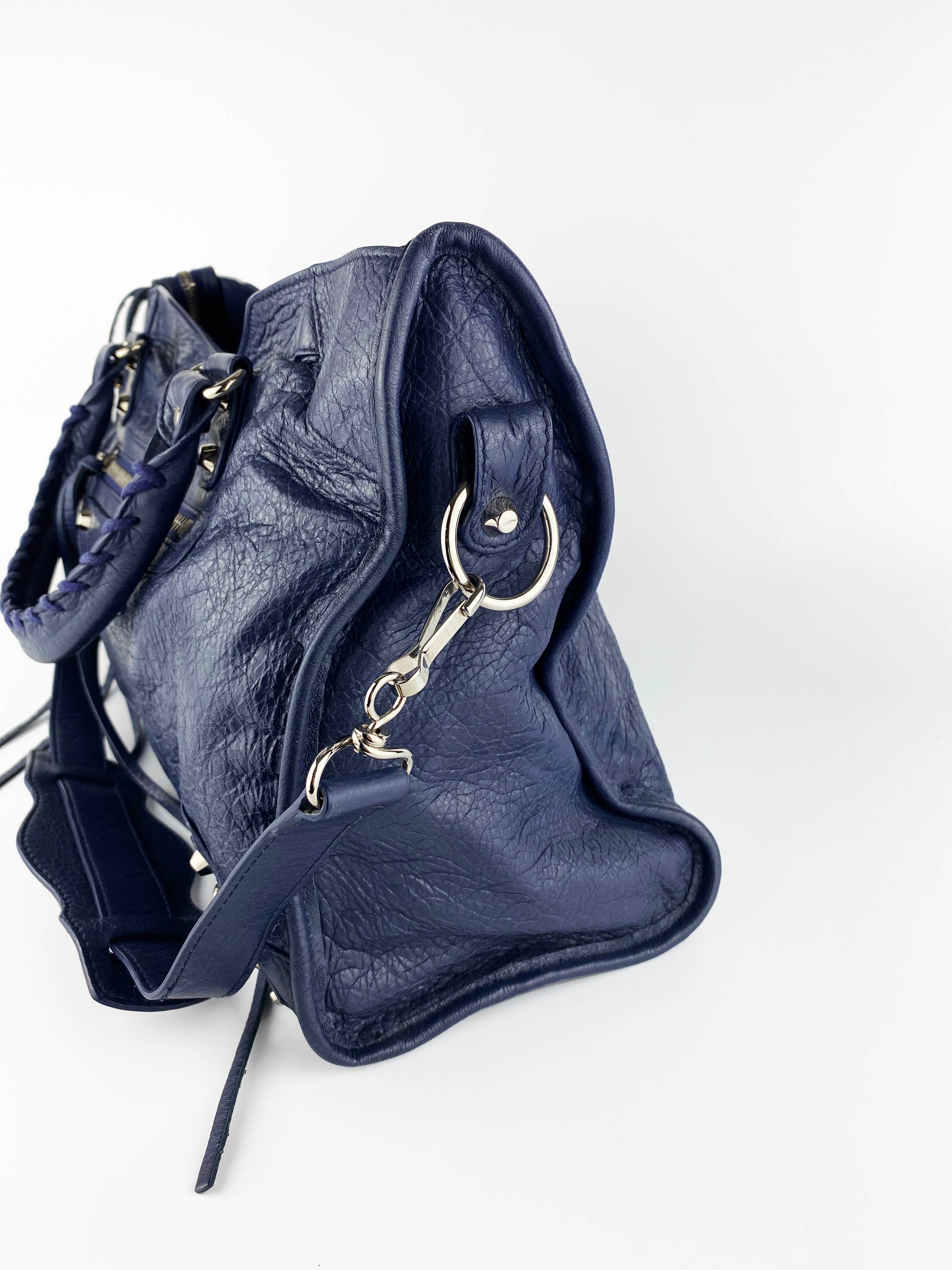 Balenciaga Navy City Bag