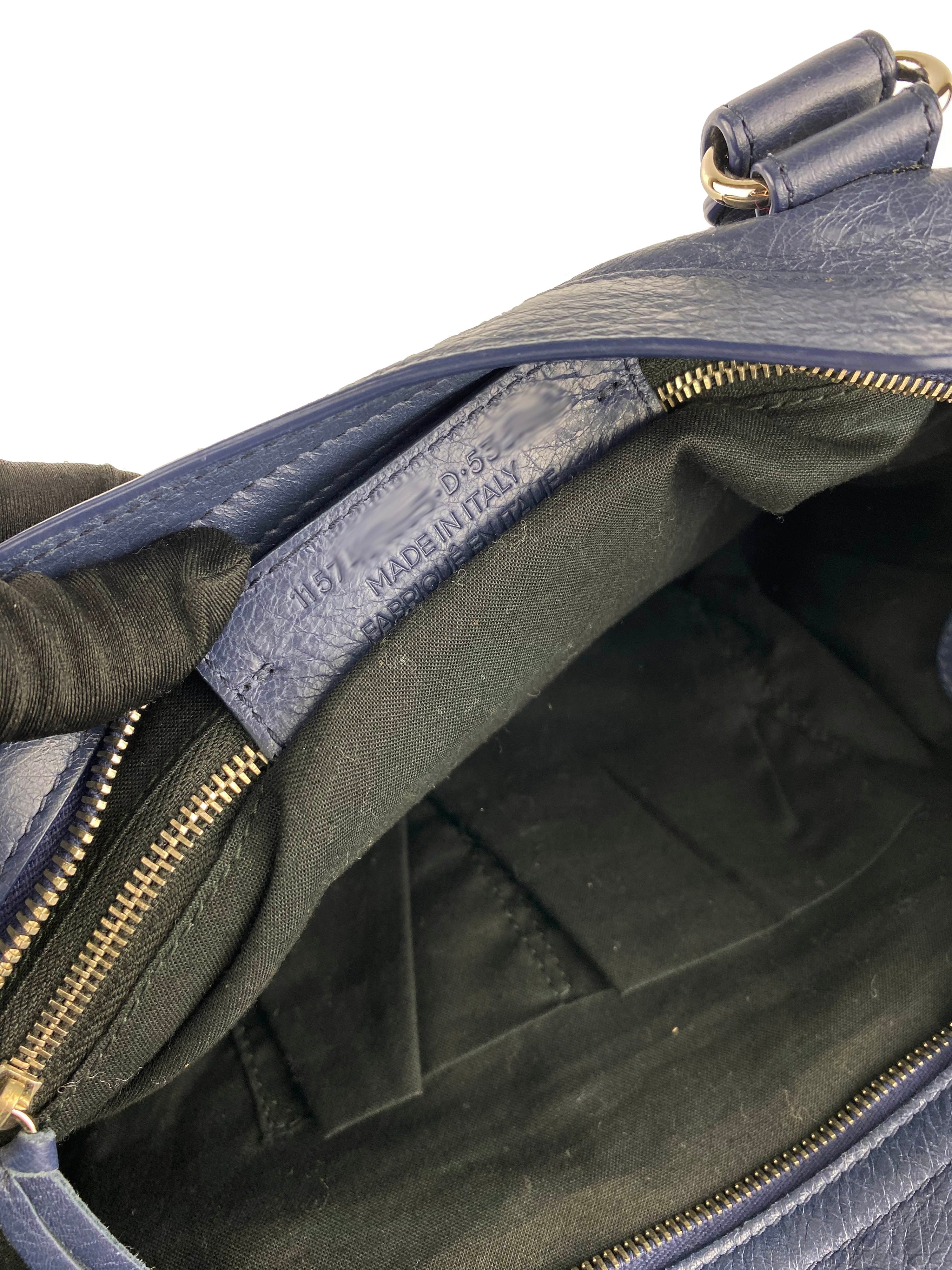 Balenciaga Navy City Bag