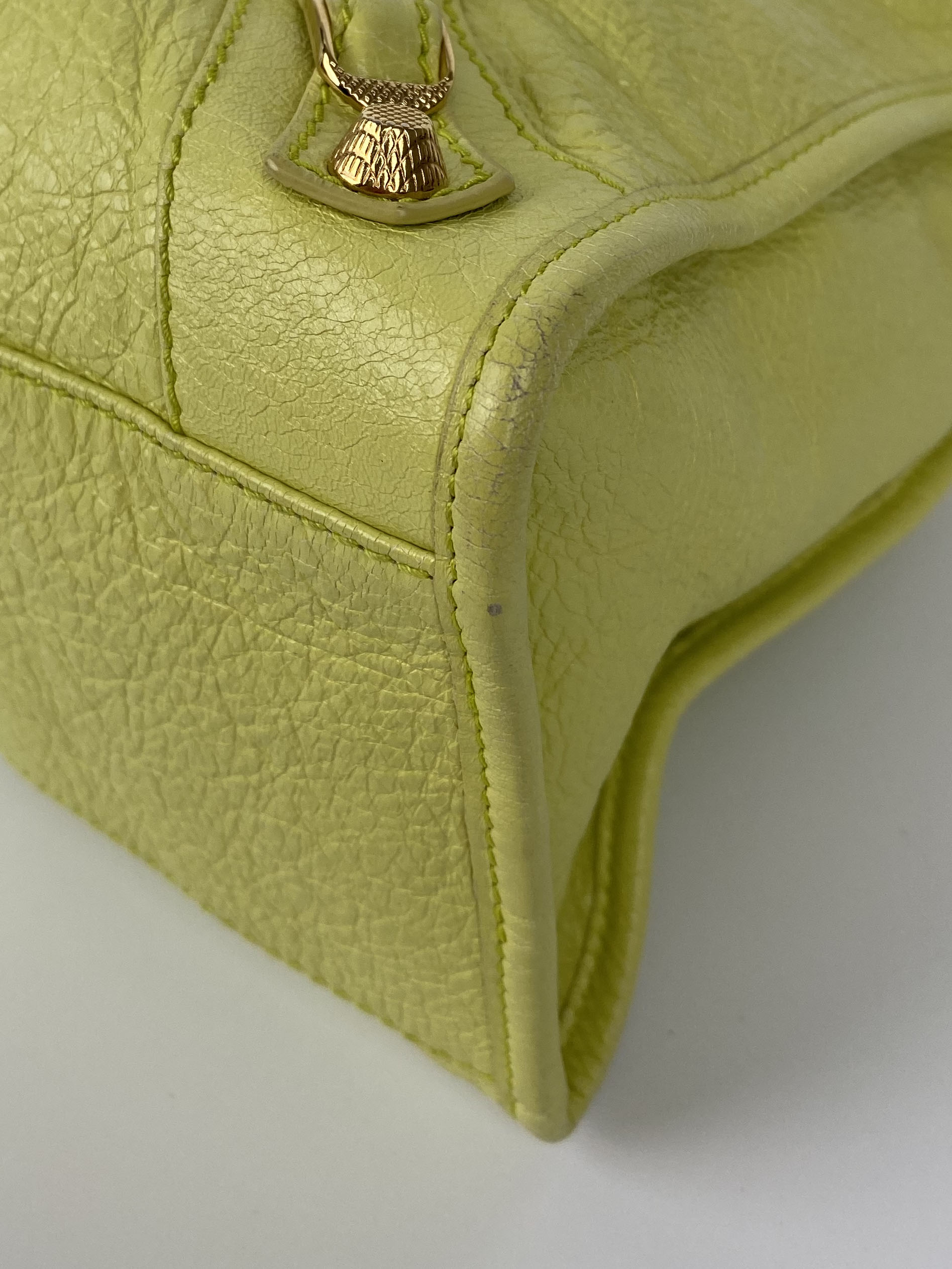 Balenciaga Pistachio Yellow Medium City Bag