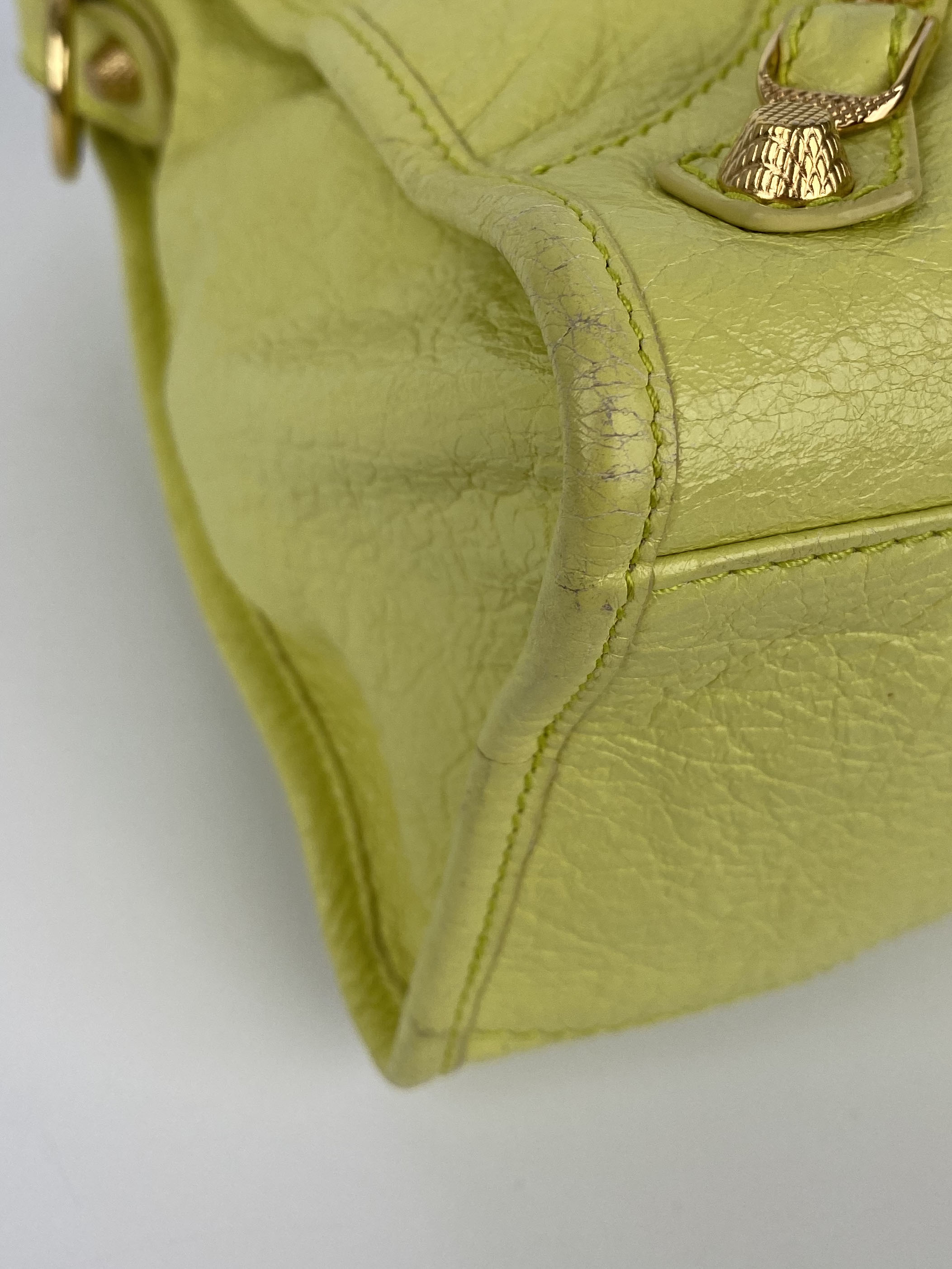 Balenciaga Pistachio Yellow Medium City Bag